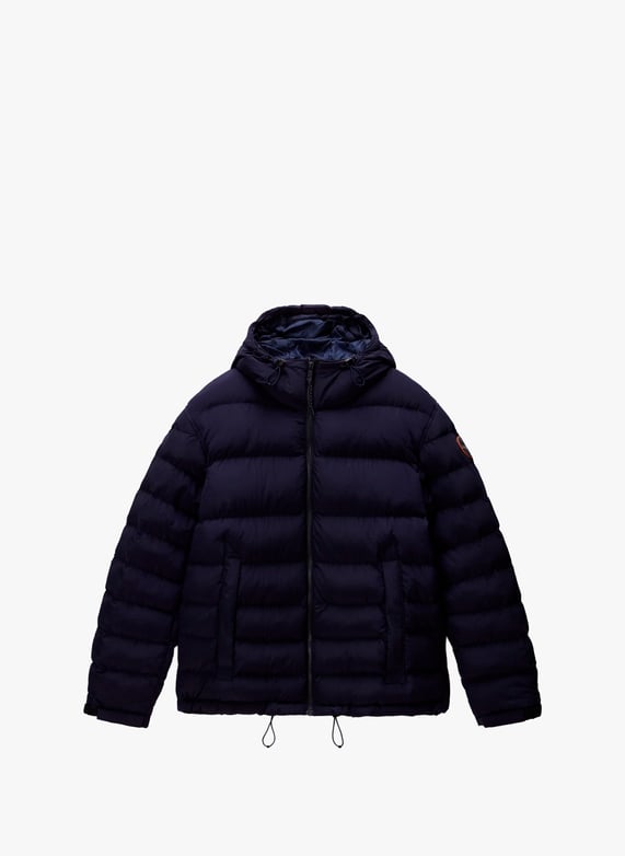 Blouson matelassé à capuche | Bleu by NAPAPIJRI Blouson matelassé à capuche Bleu