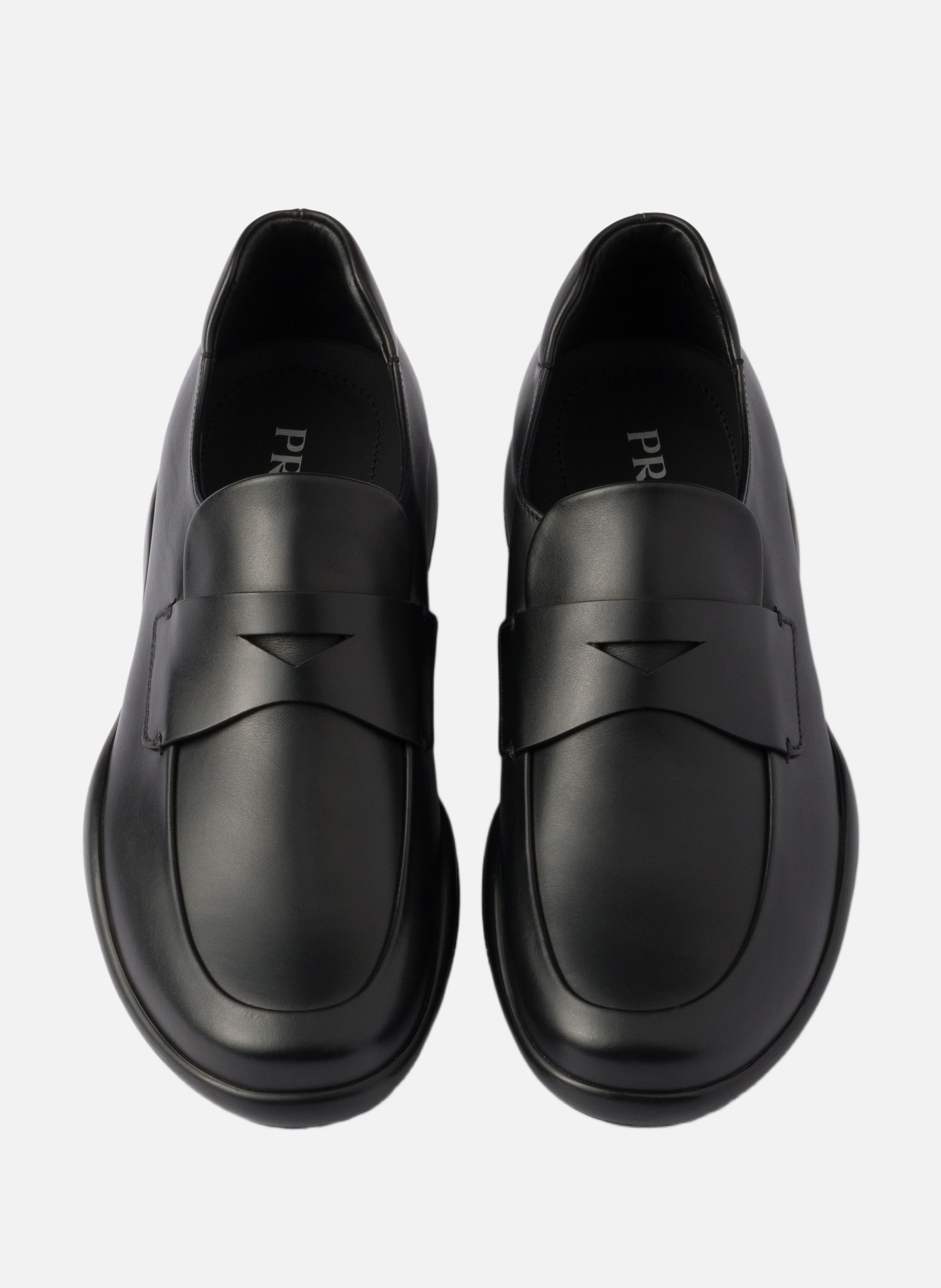 Mocassins en cuir toblach PRADA Noir