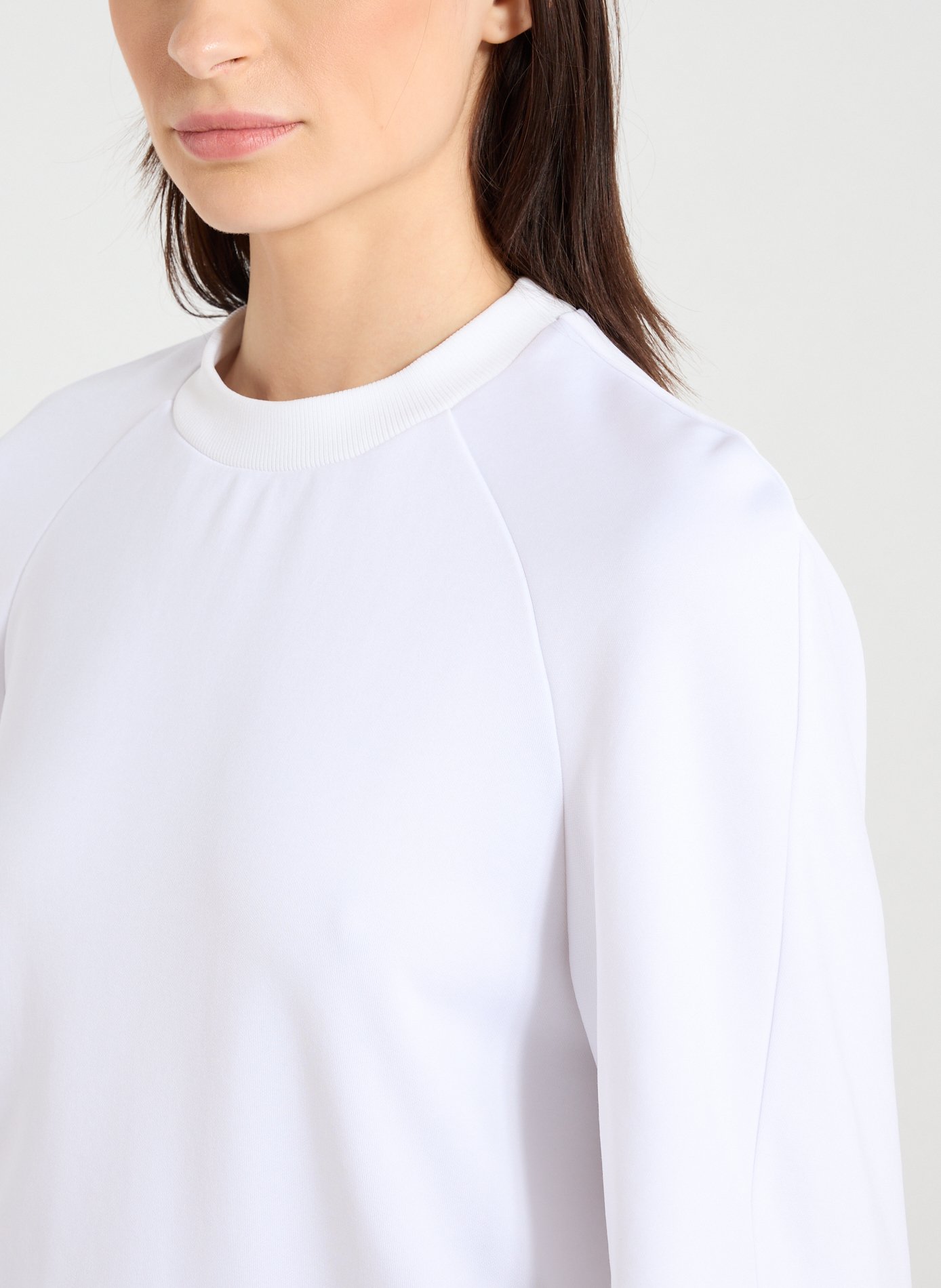 T-shirt ample à col rond TIBI Blanc