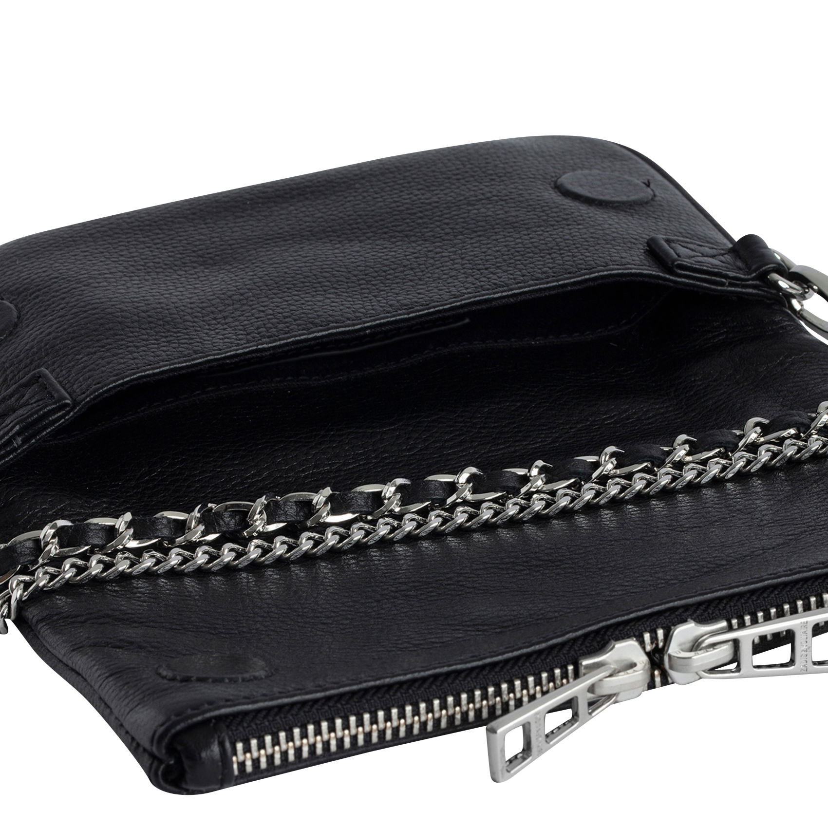 Pochette en cuir rock nano ZADIG&VOLTAIRE Noir