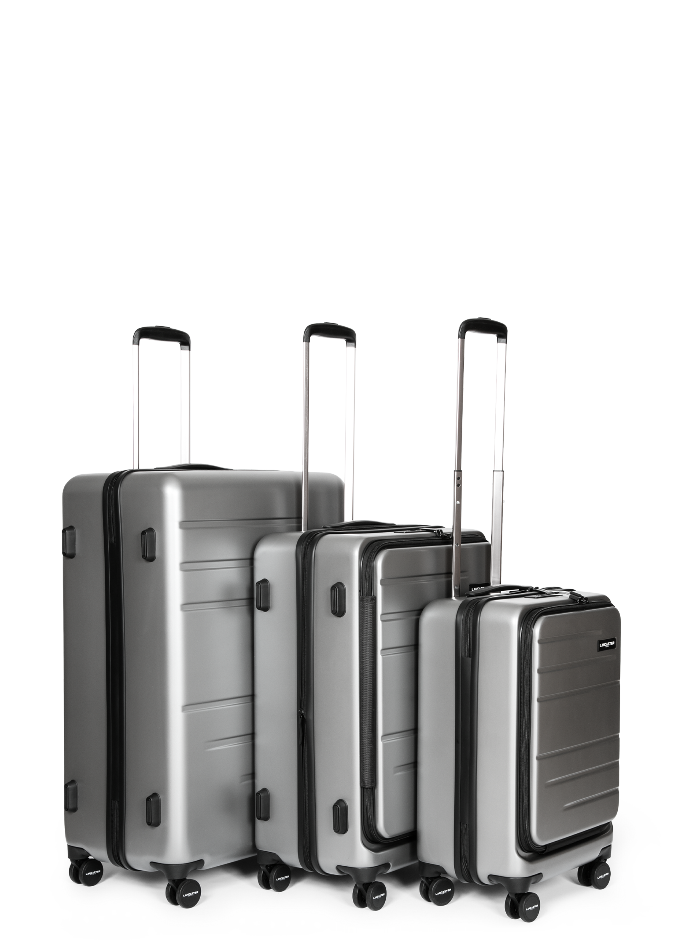 LANCASTER Set de 3 valises cdg - bagages Gris