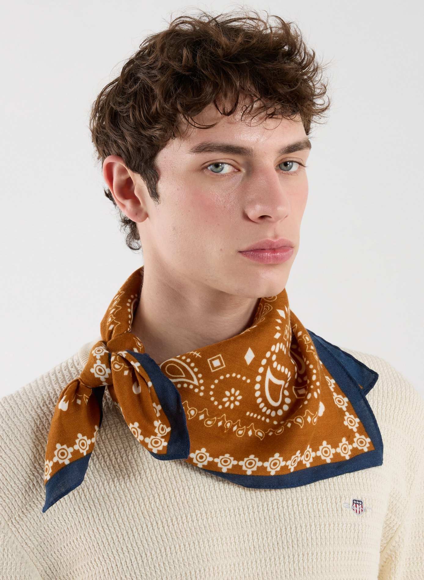 Bandana patterned scarf SAISON 1865 Multicolour