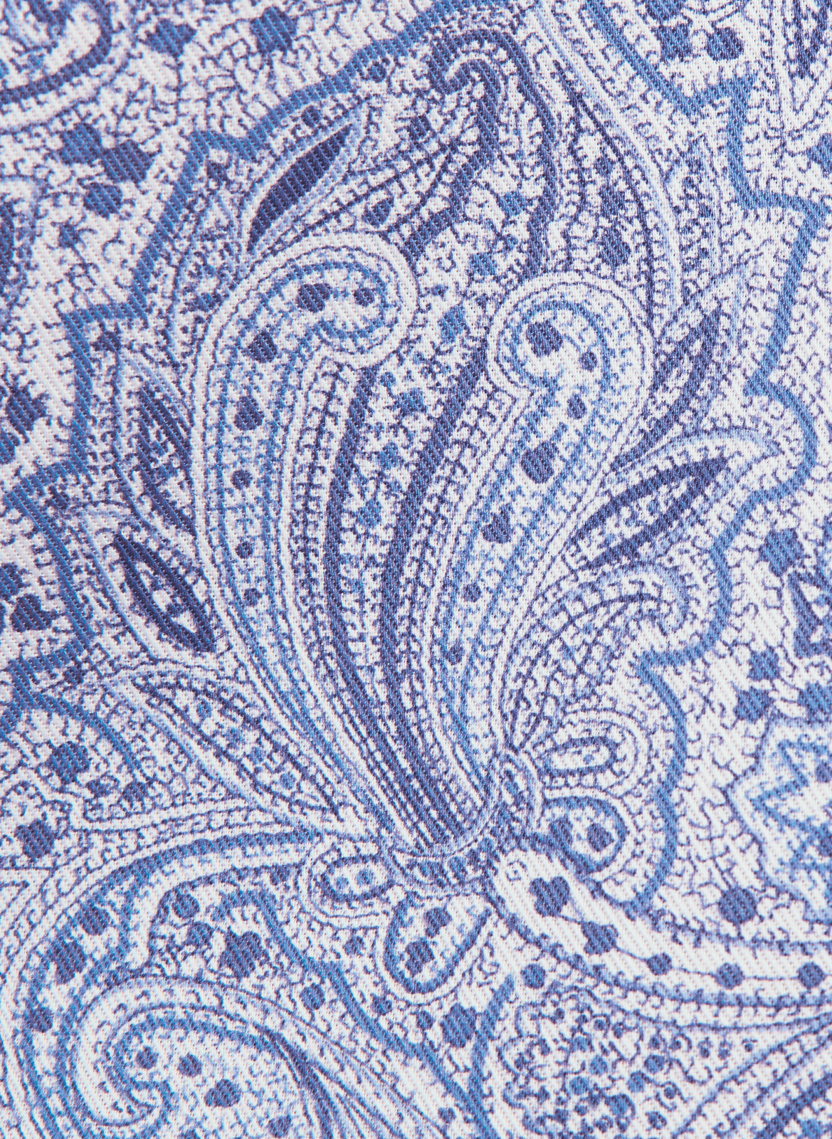 Chemise imprimée en soie et lin SEIDENSTICKER Bleu