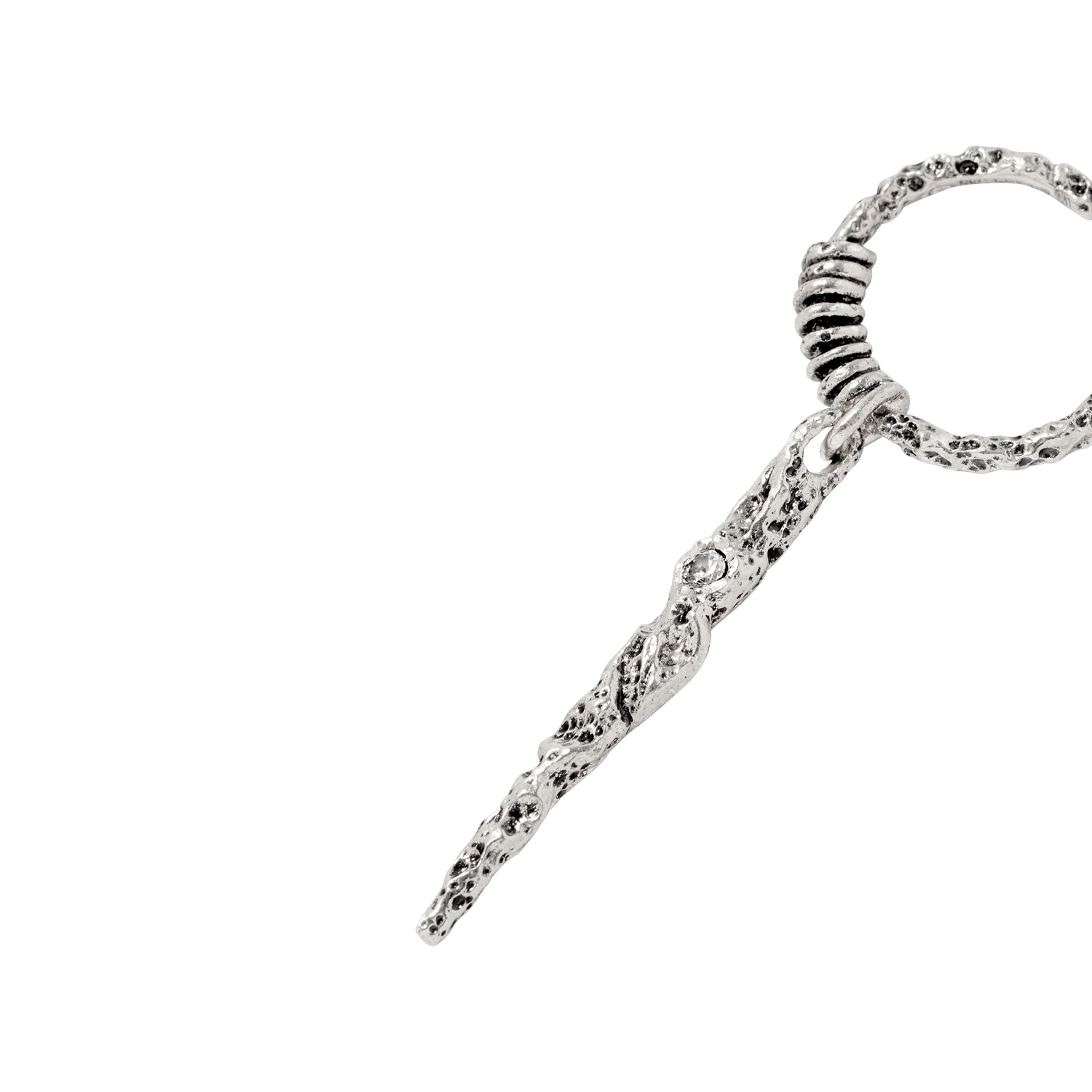 Boucle d'oreille oudi BA&SH Argent