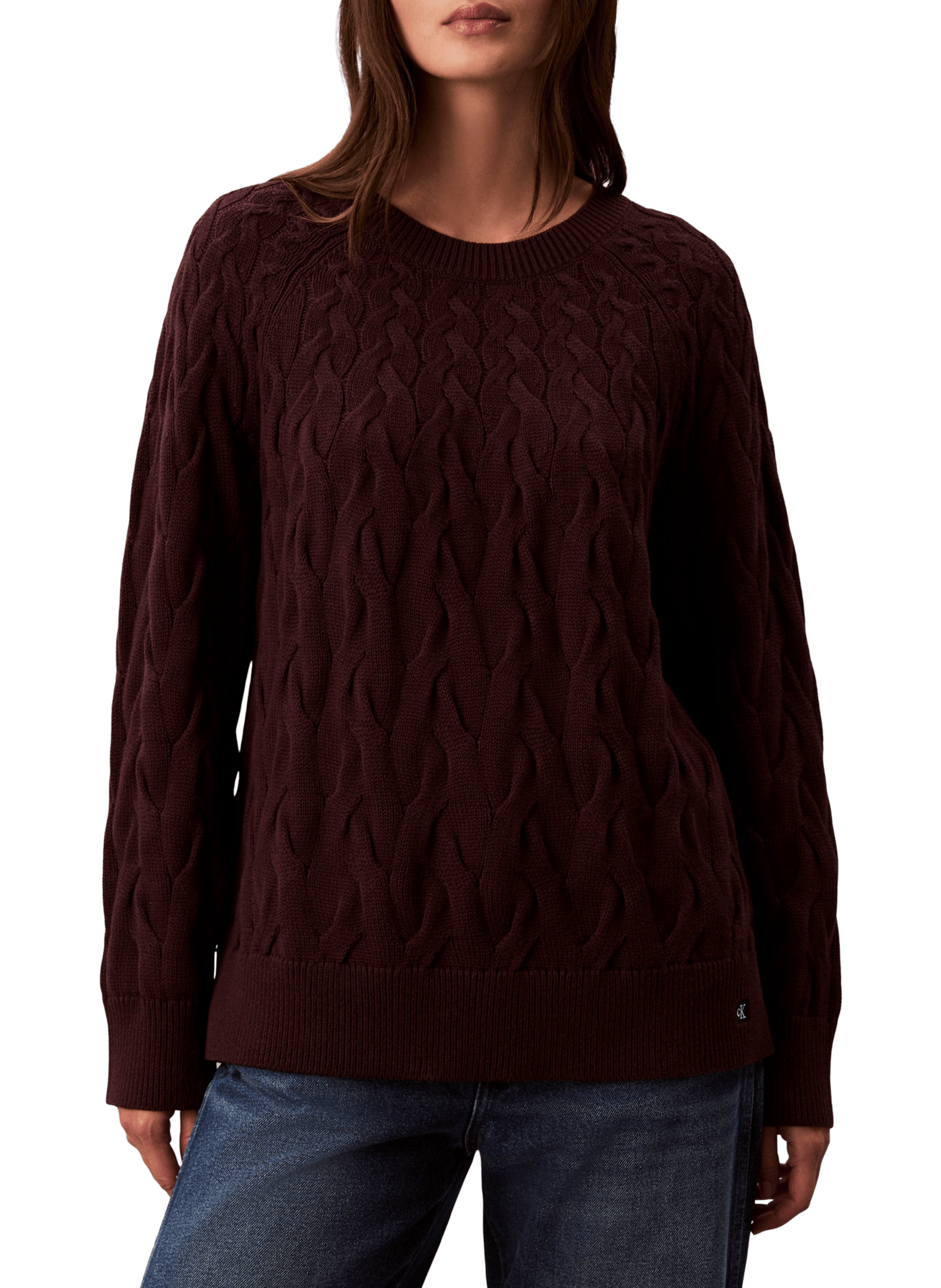 Cotton-blend jumper CALVIN KLEIN Brown