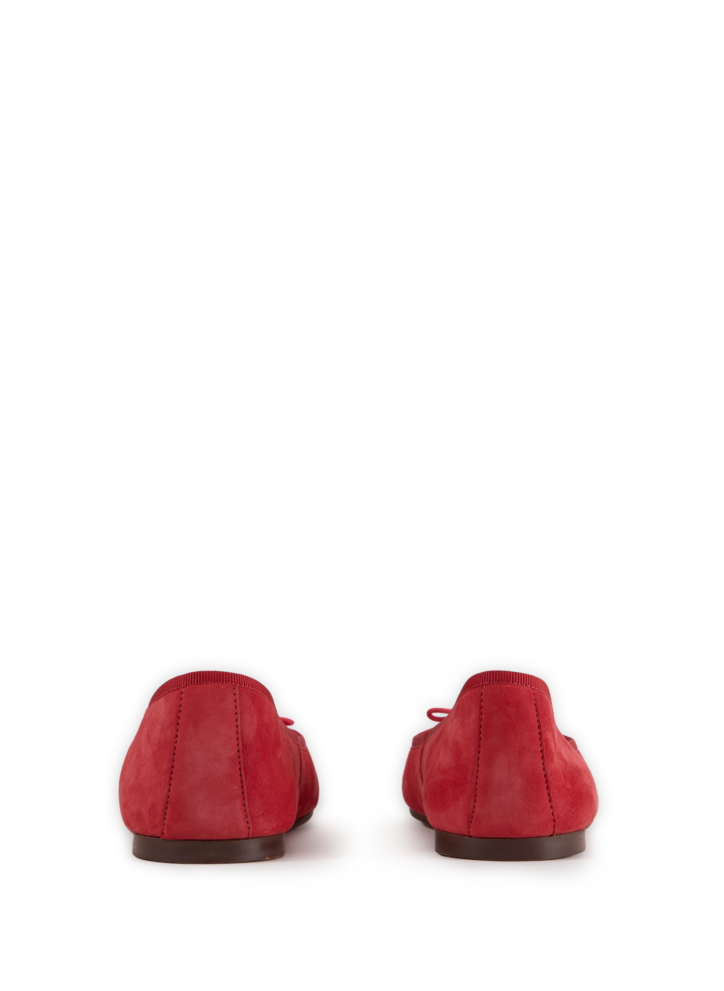 Ballet flats with suede leather bow GEOX Red