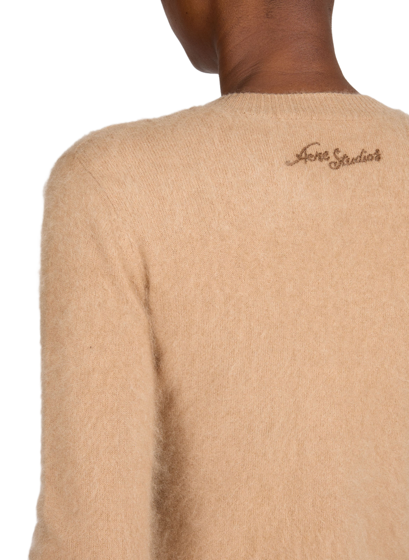 Pull col V en cachemire ACNE STUDIOS Marron