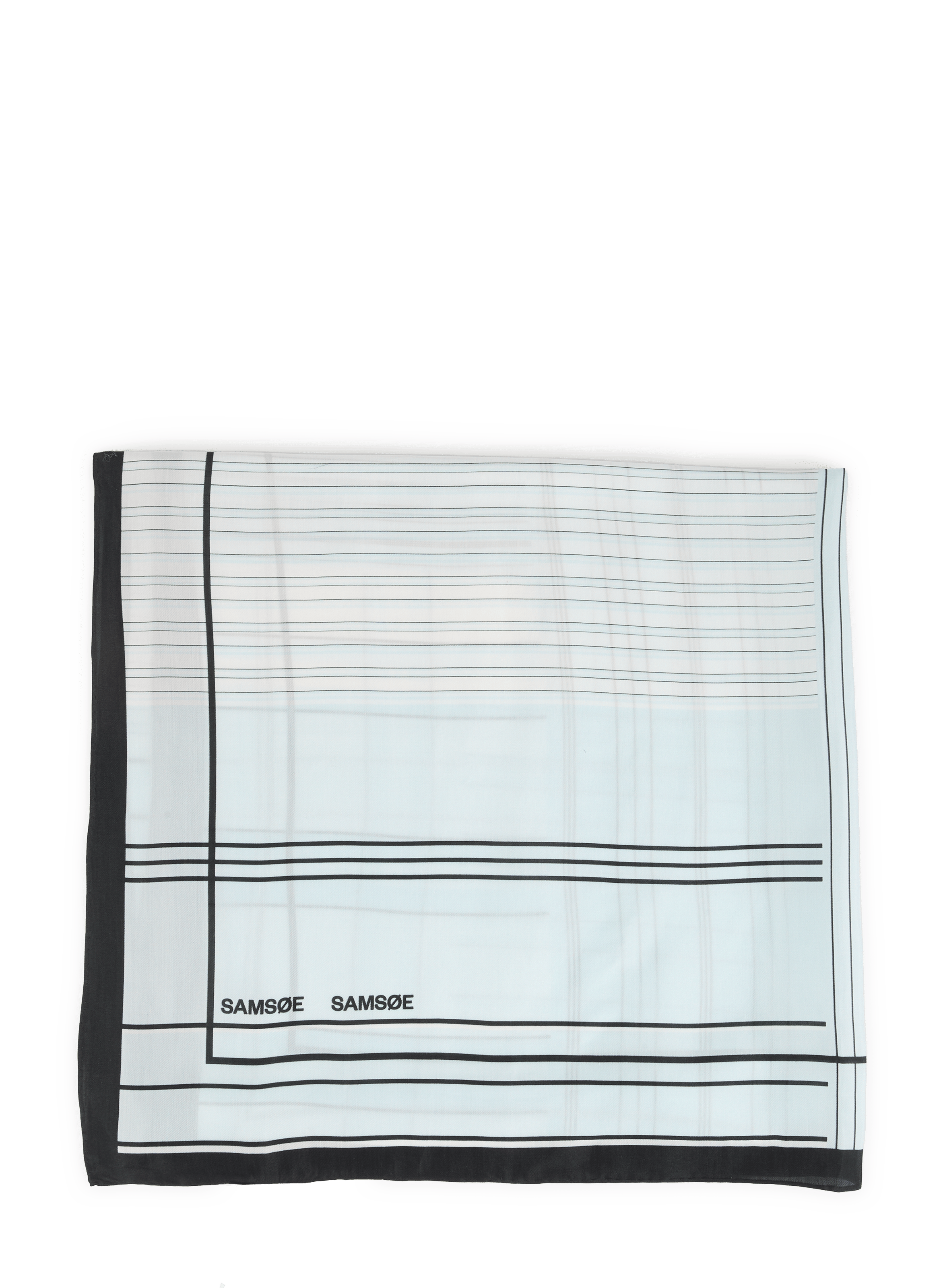 Pañuelo cuadrado a rayas Sahailan SAMSOE SAMSOE Blanco