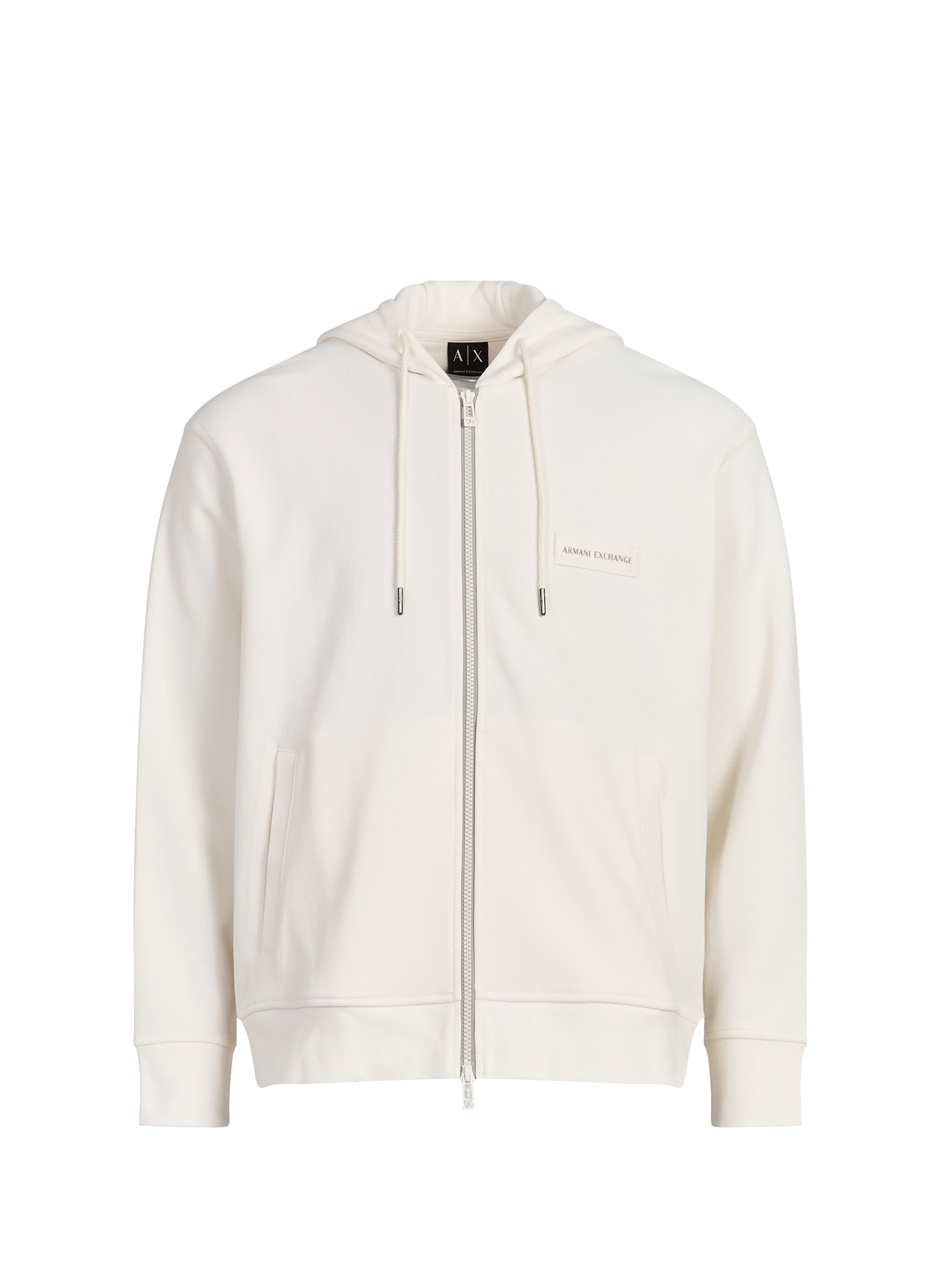 Hooded cotton blend sweatshirt ARMANI EXCHANGE Beige