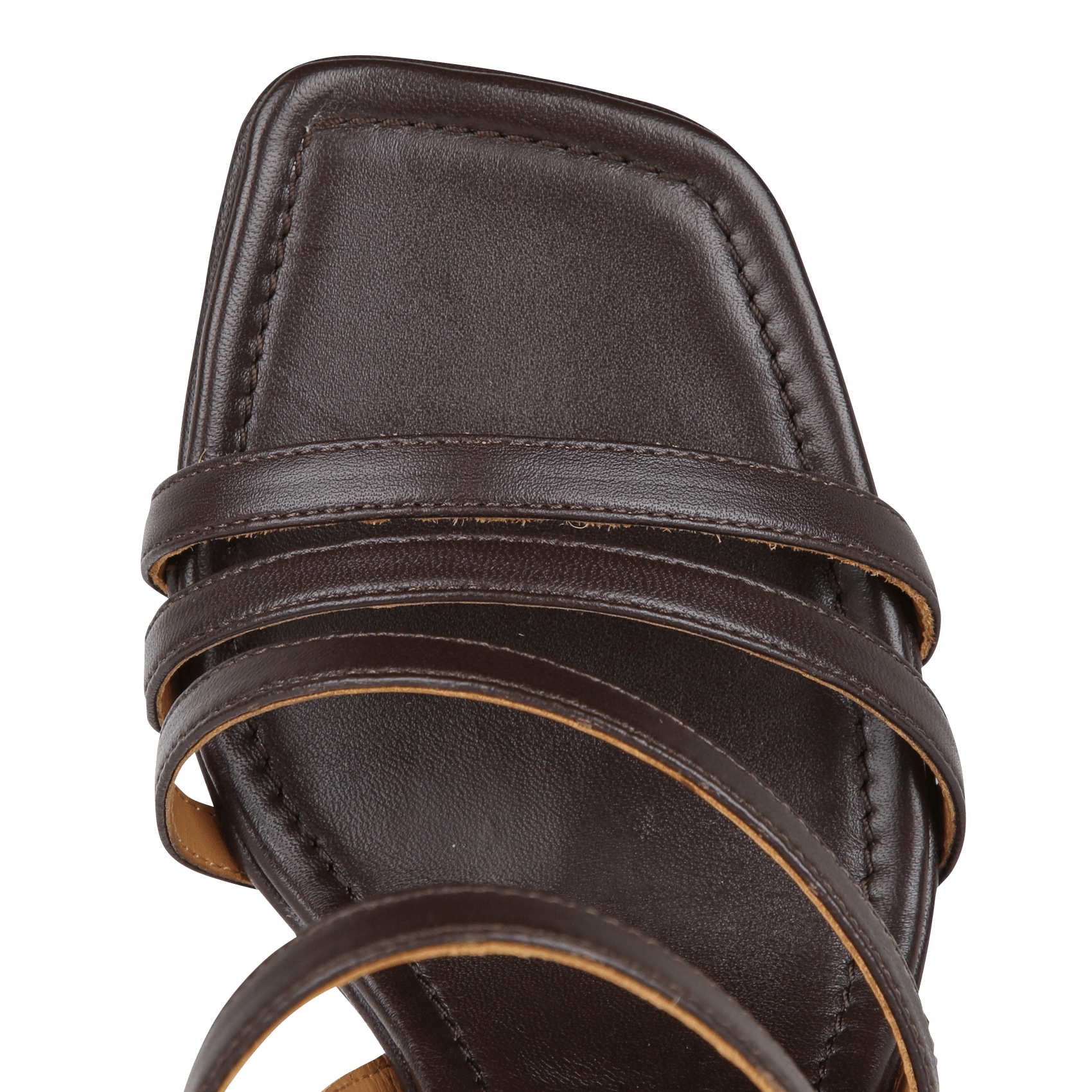 Sandales à talons en cuir selena BOBBIES Marron