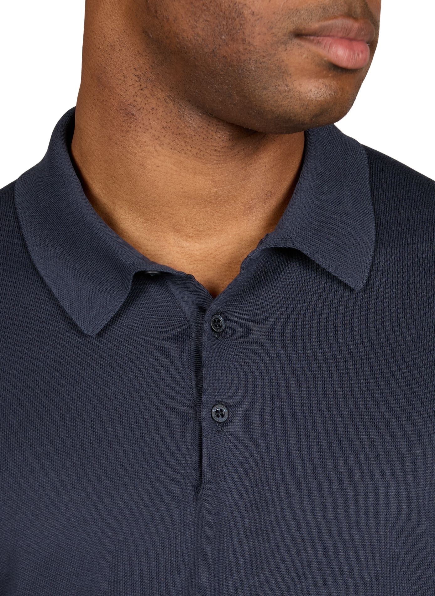 Polo manches courtes en coton CORNELIANI Bleu