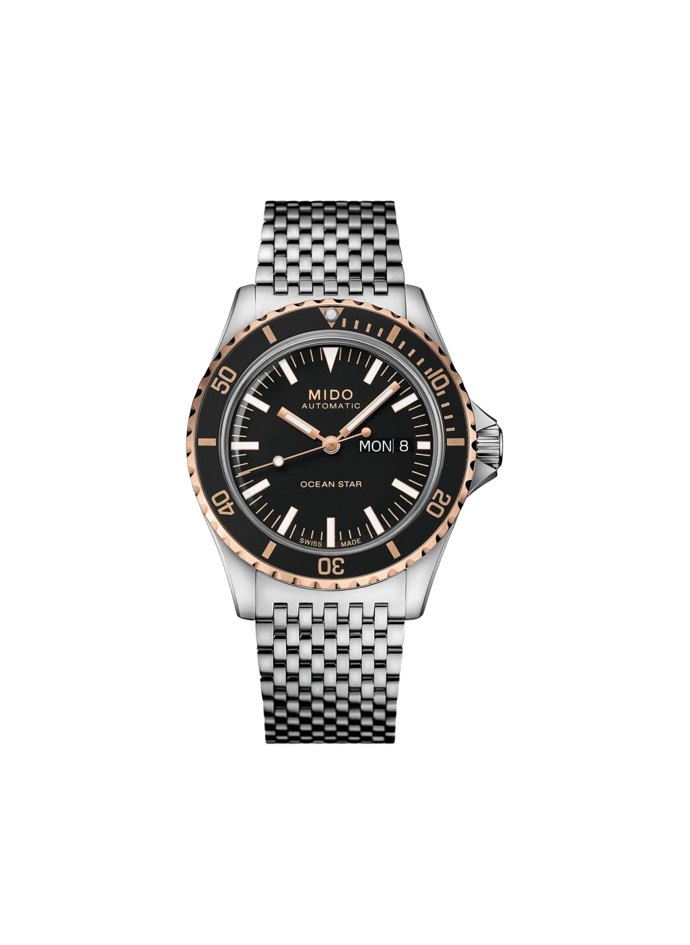 Montre analogique Ocean Star Tribute en acier inoxydable MIDO Noir