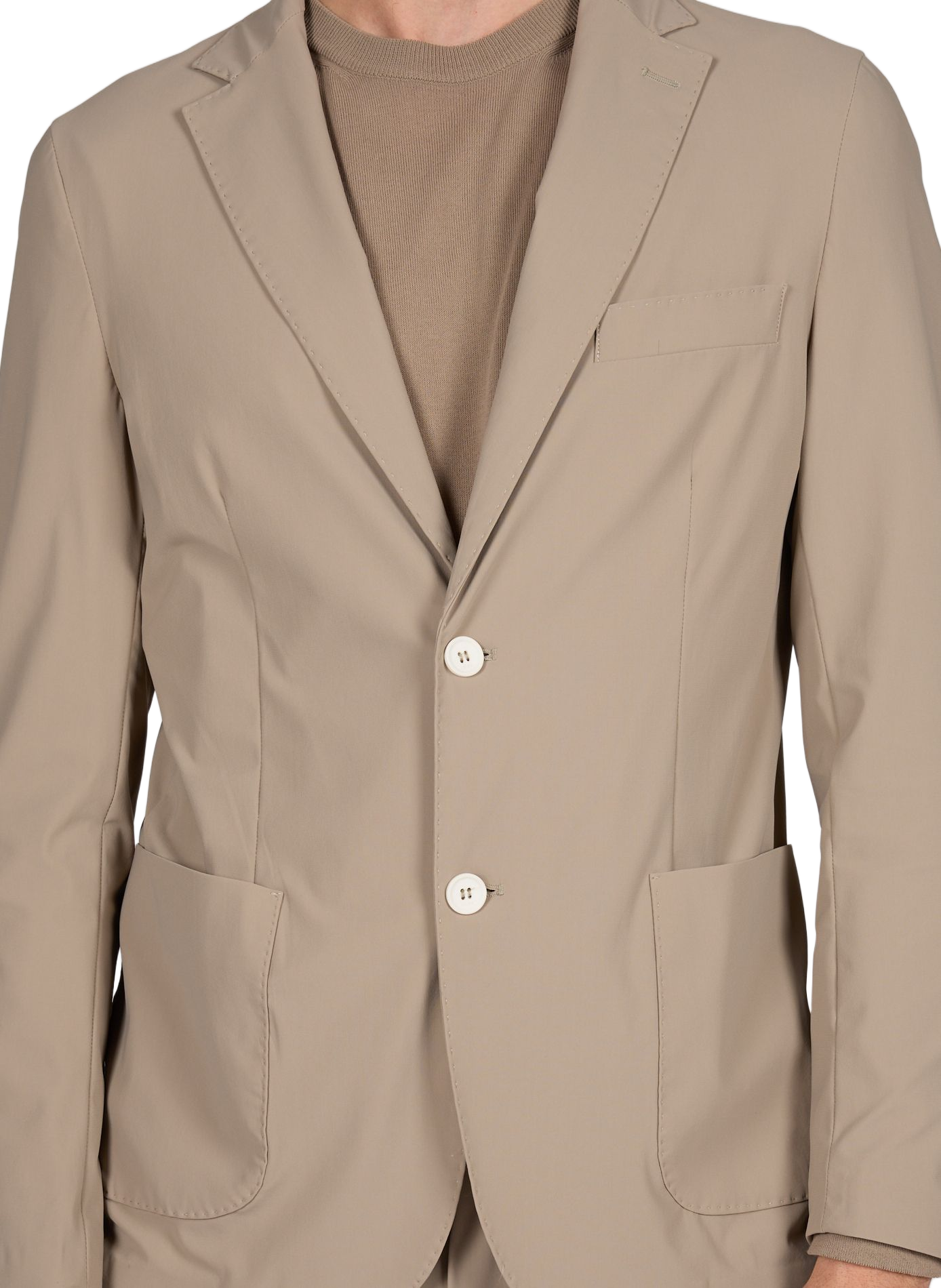 Fitted stretch jacket CRUNA Beige