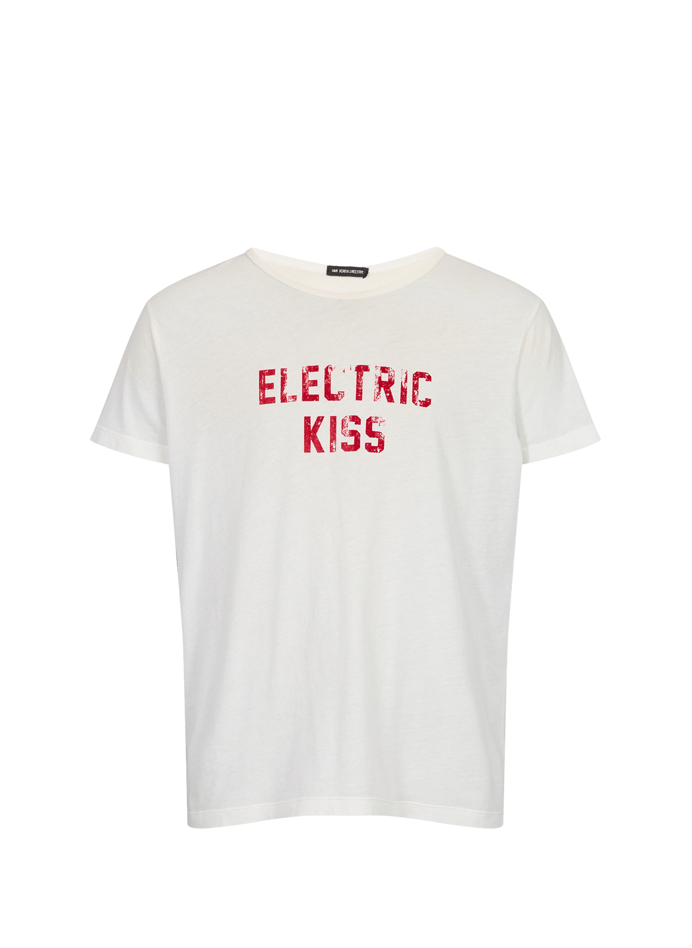 Printed Idar cotton T-shirt ANN DEMEULEMEESTER Beige