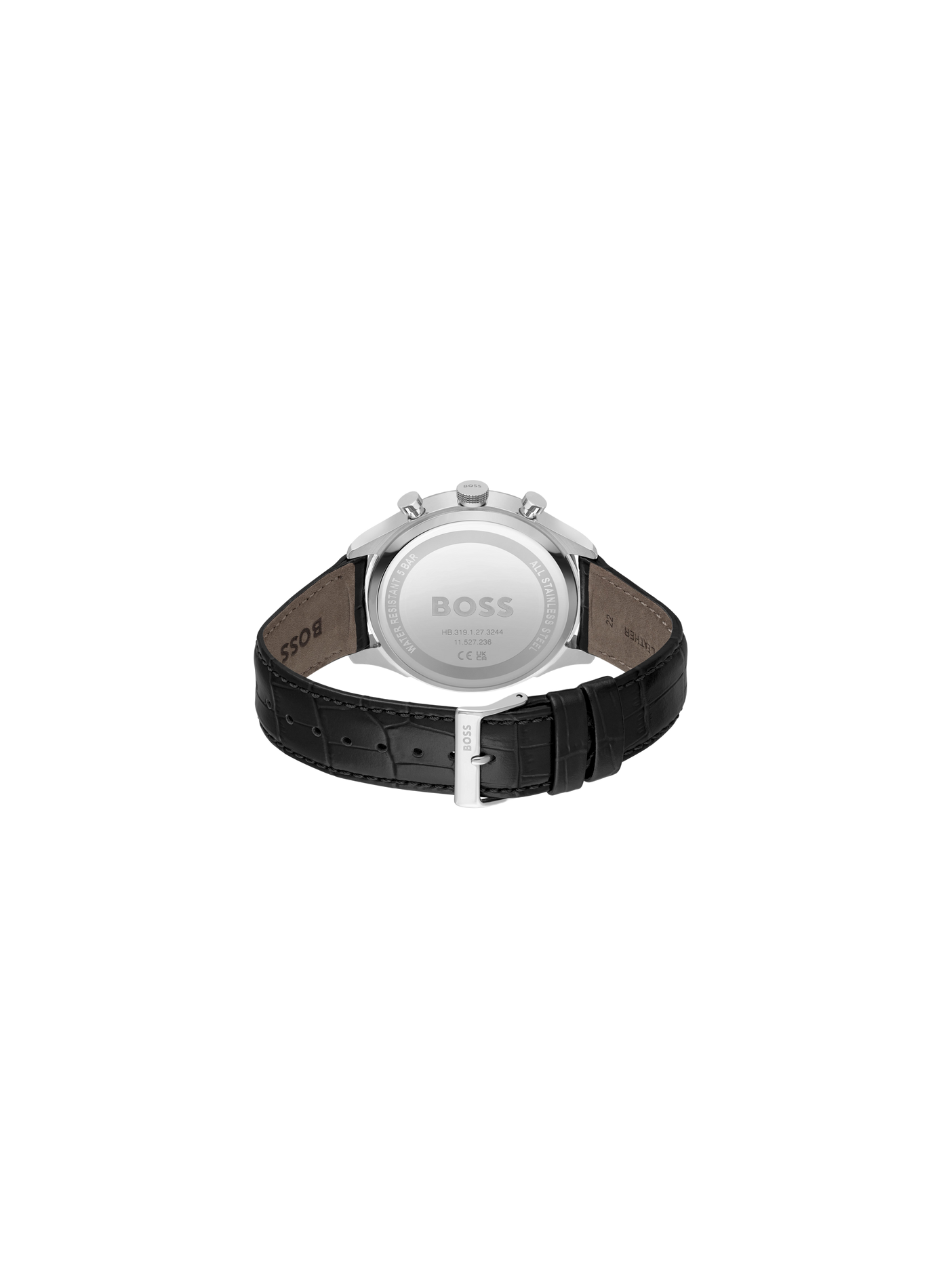 Montre quartz Gregor en acier inoxydable BOSS MONTRES Noir