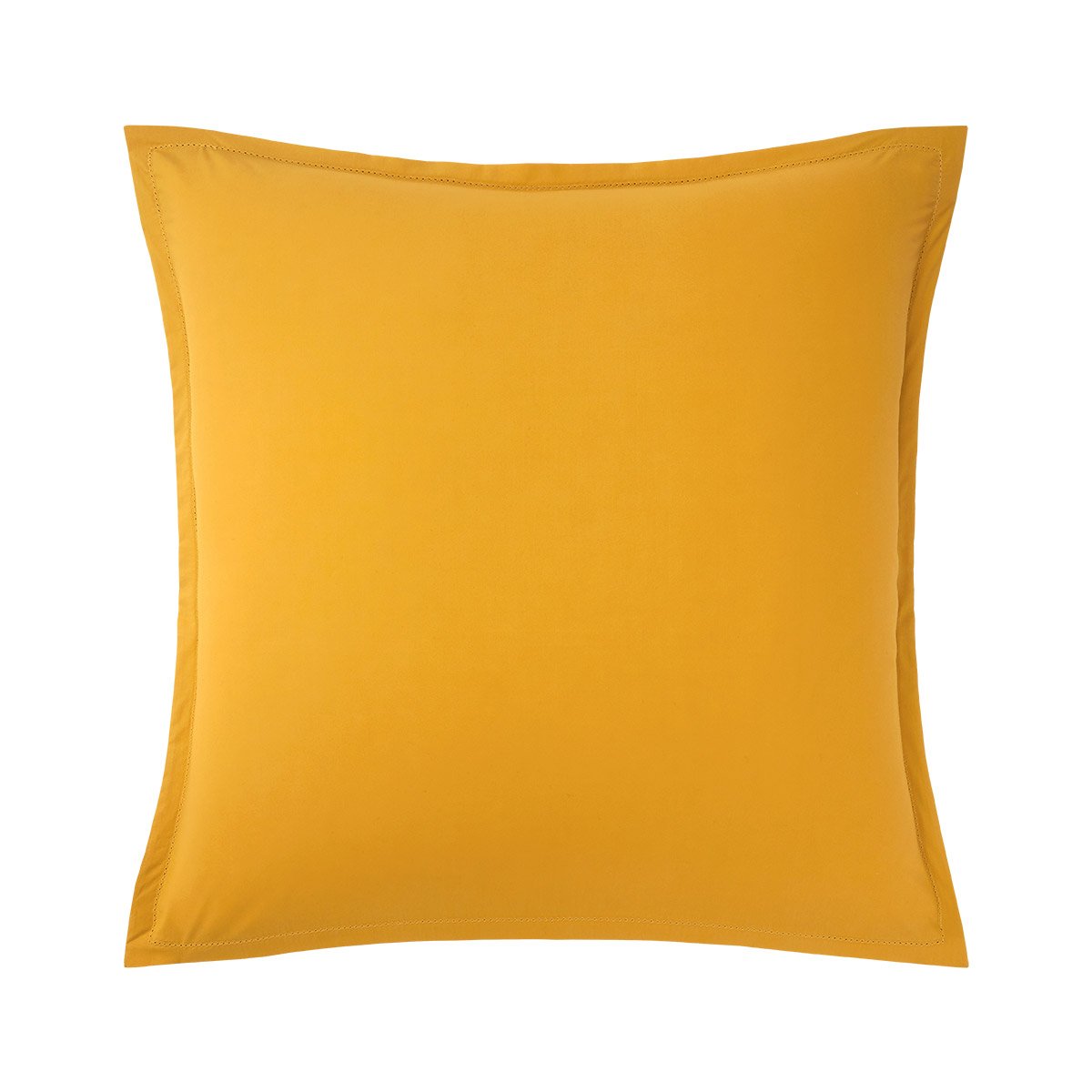 Taie d'oreiller en percale de coton, alcove OrangeDESFORGES
