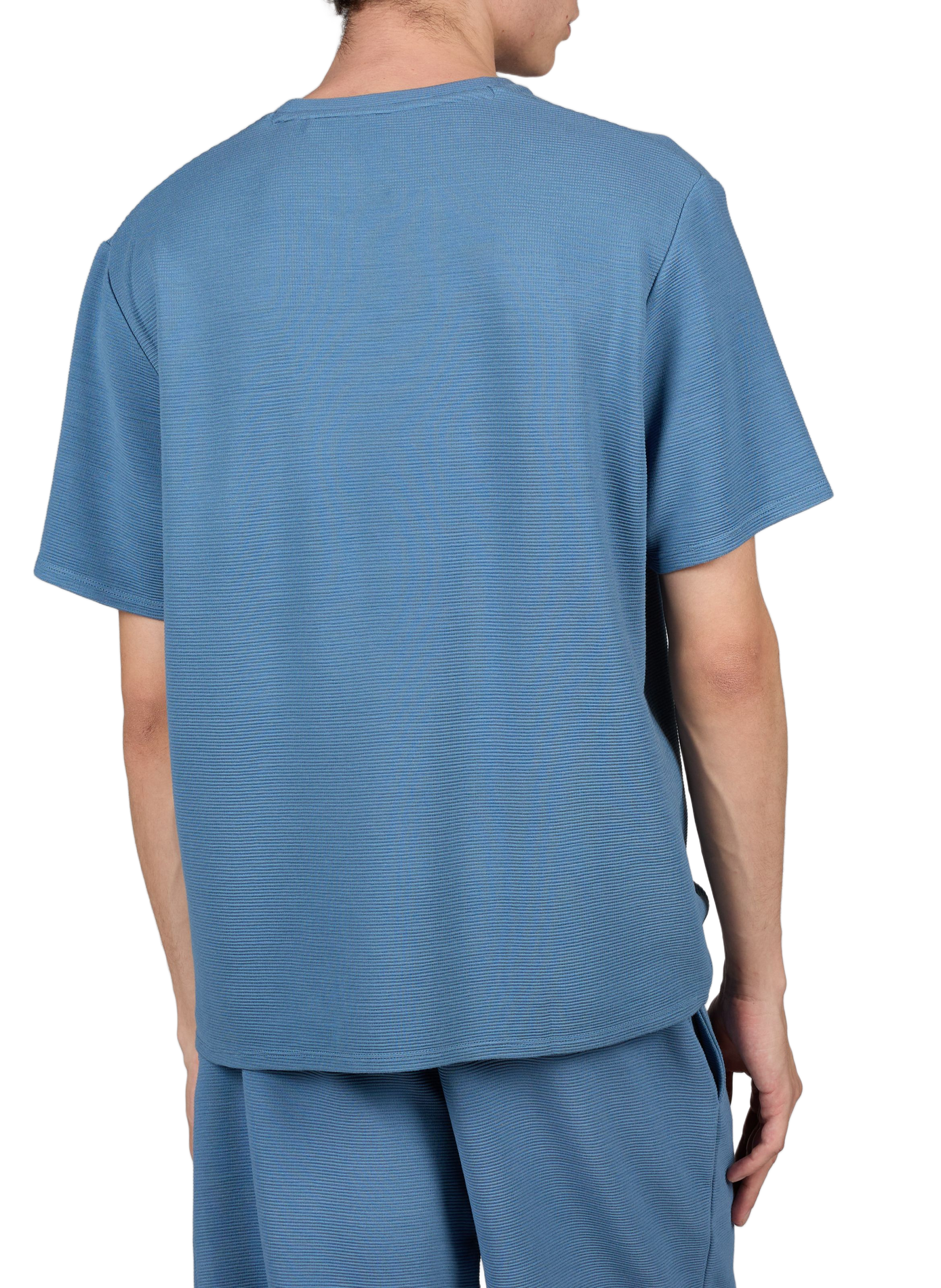 Short-sleeved round neck T-shirt BOSS Blue