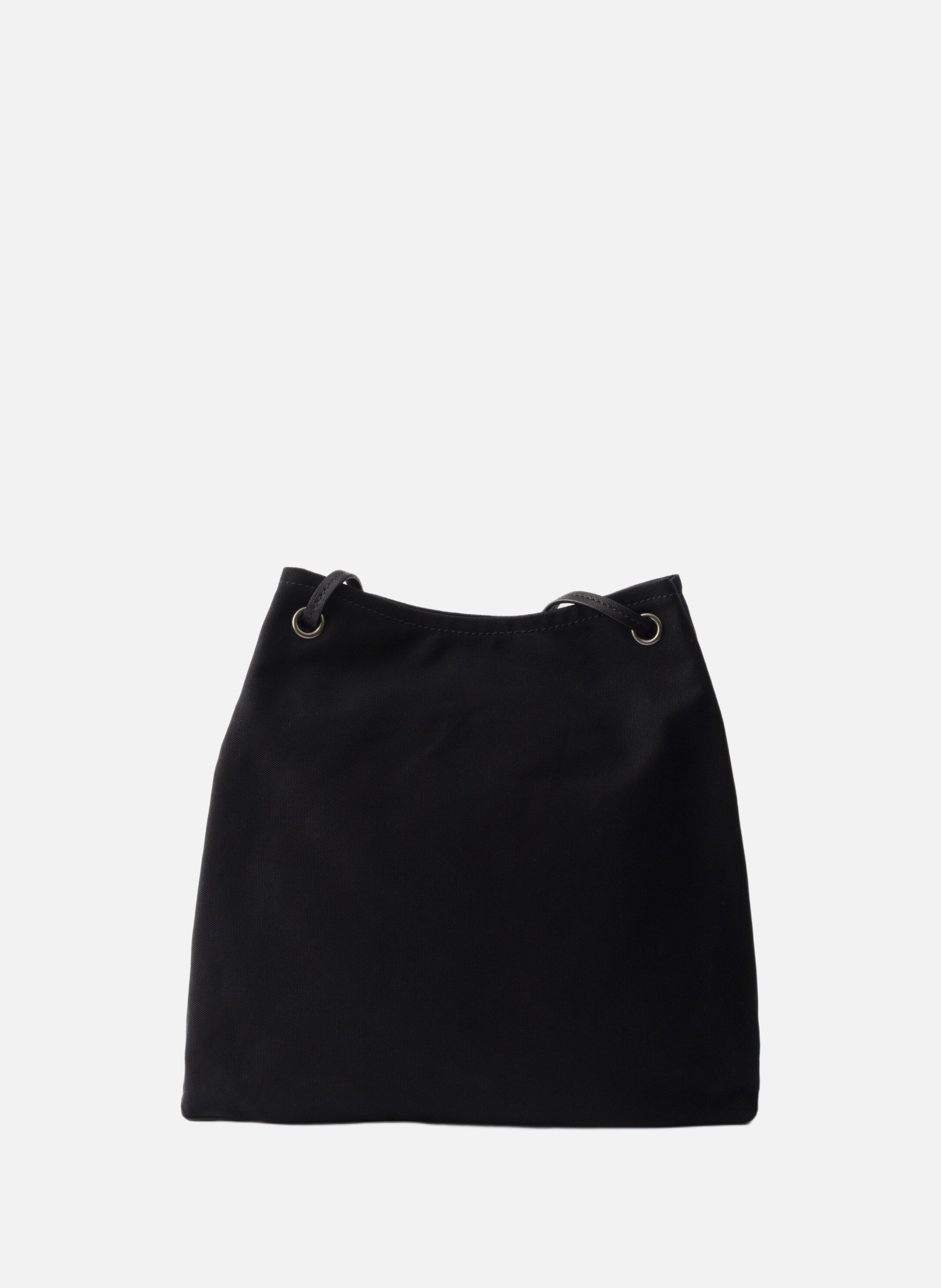 Grand sac prada route en toile et cuir PRADA Noir