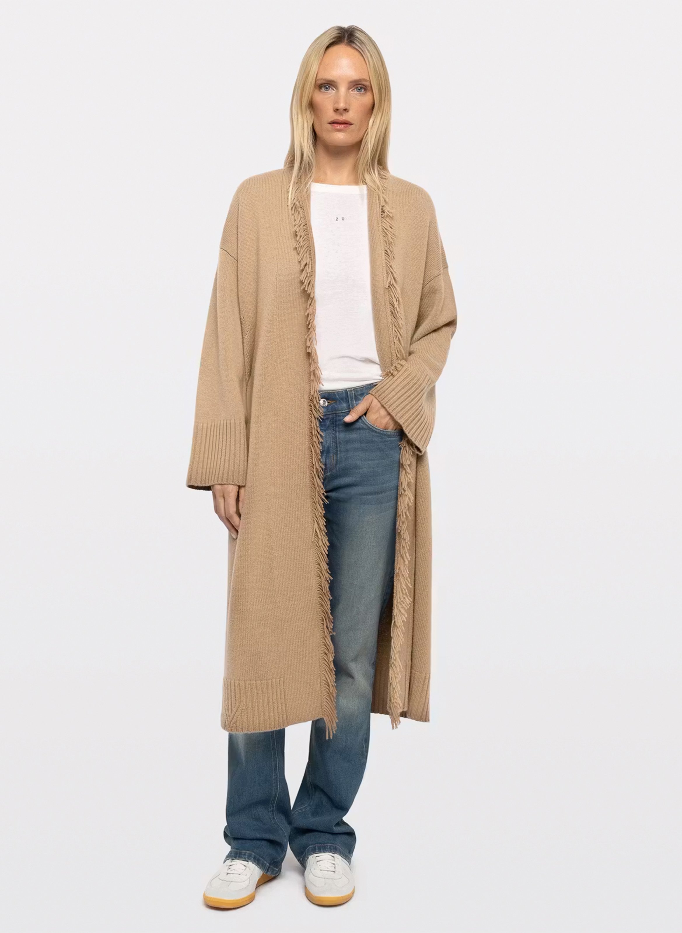 Manteau long en laine et cachemire camy ZADIG&VOLTAIRE Beige