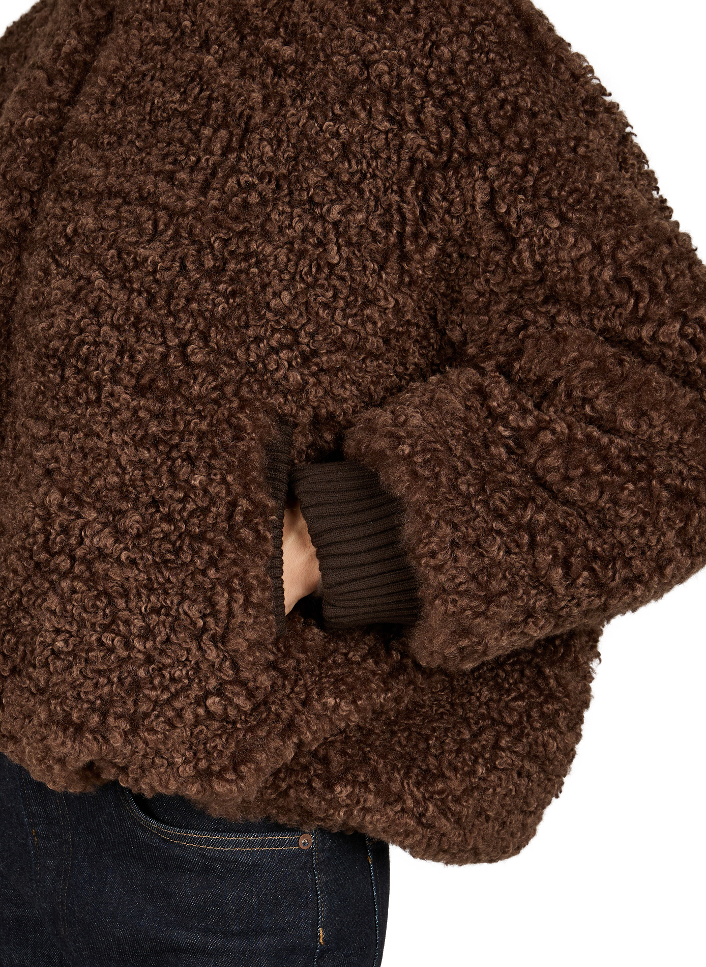 Oversized Jallis Faux Fur Jacket BELLEROSE Brown