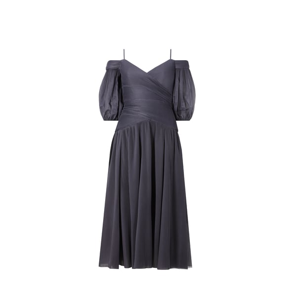 Robe midi plissée