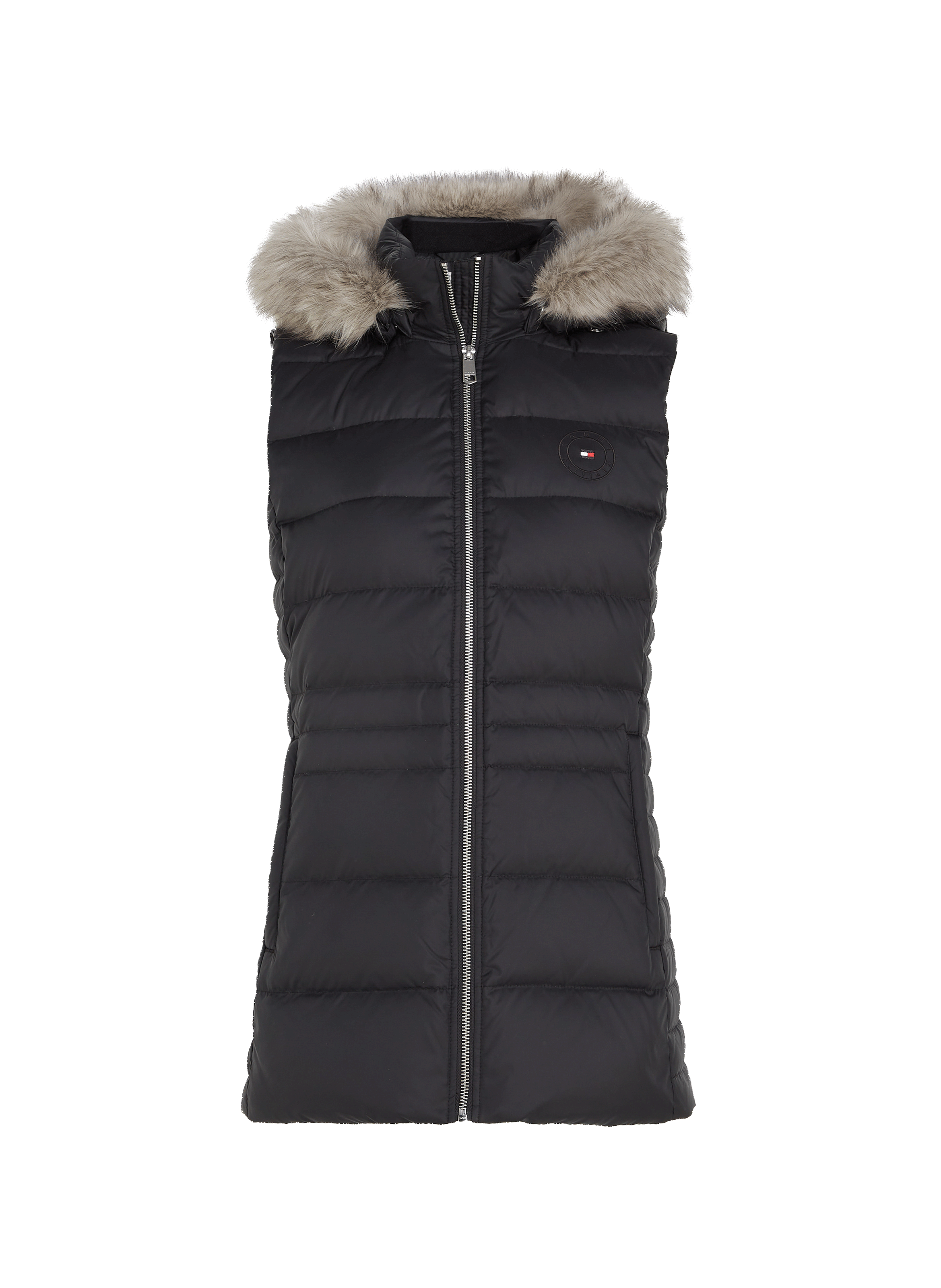 Doudoune sans manches en polyester recyclé mélangé