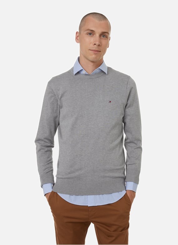 Pull en coton Gris