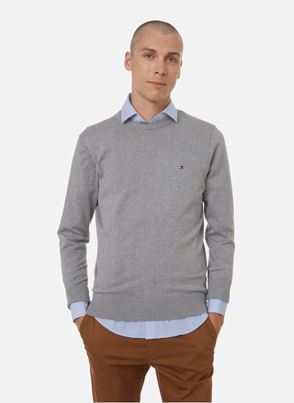 Pull en coton Gris by TOMMY HILFIGER TOMMY HILFIGER Pull en coton Gris