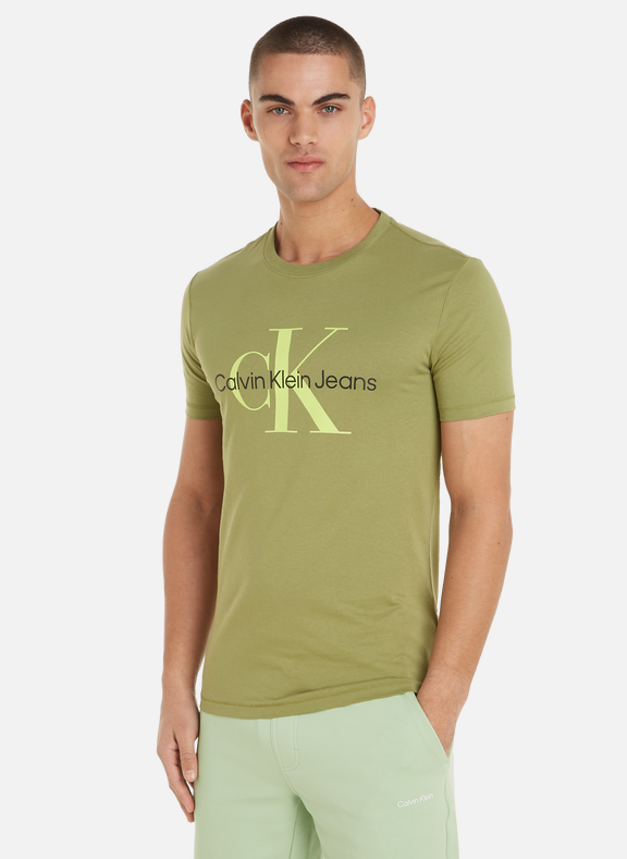 CALVIN KLEIN Logo T-shirt Green