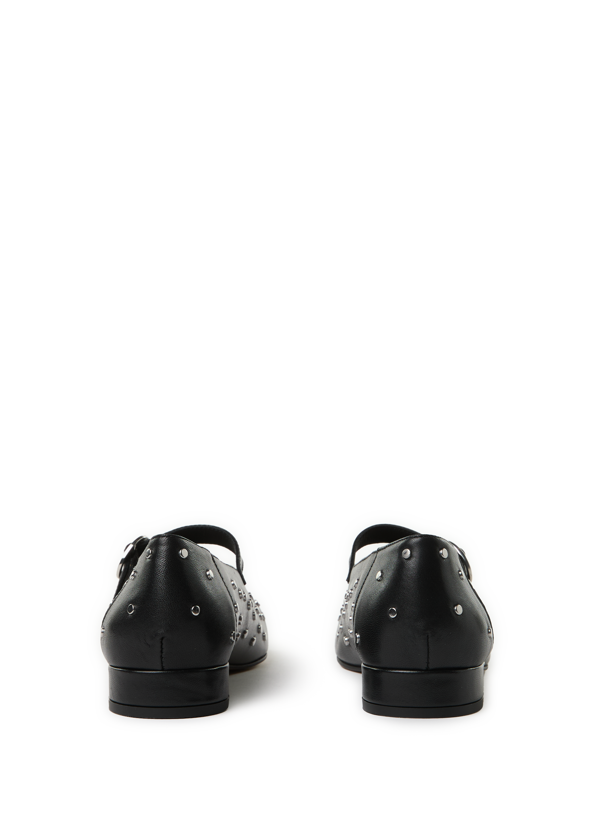 Brides en cuir à studs MAISON TOUFET Noir