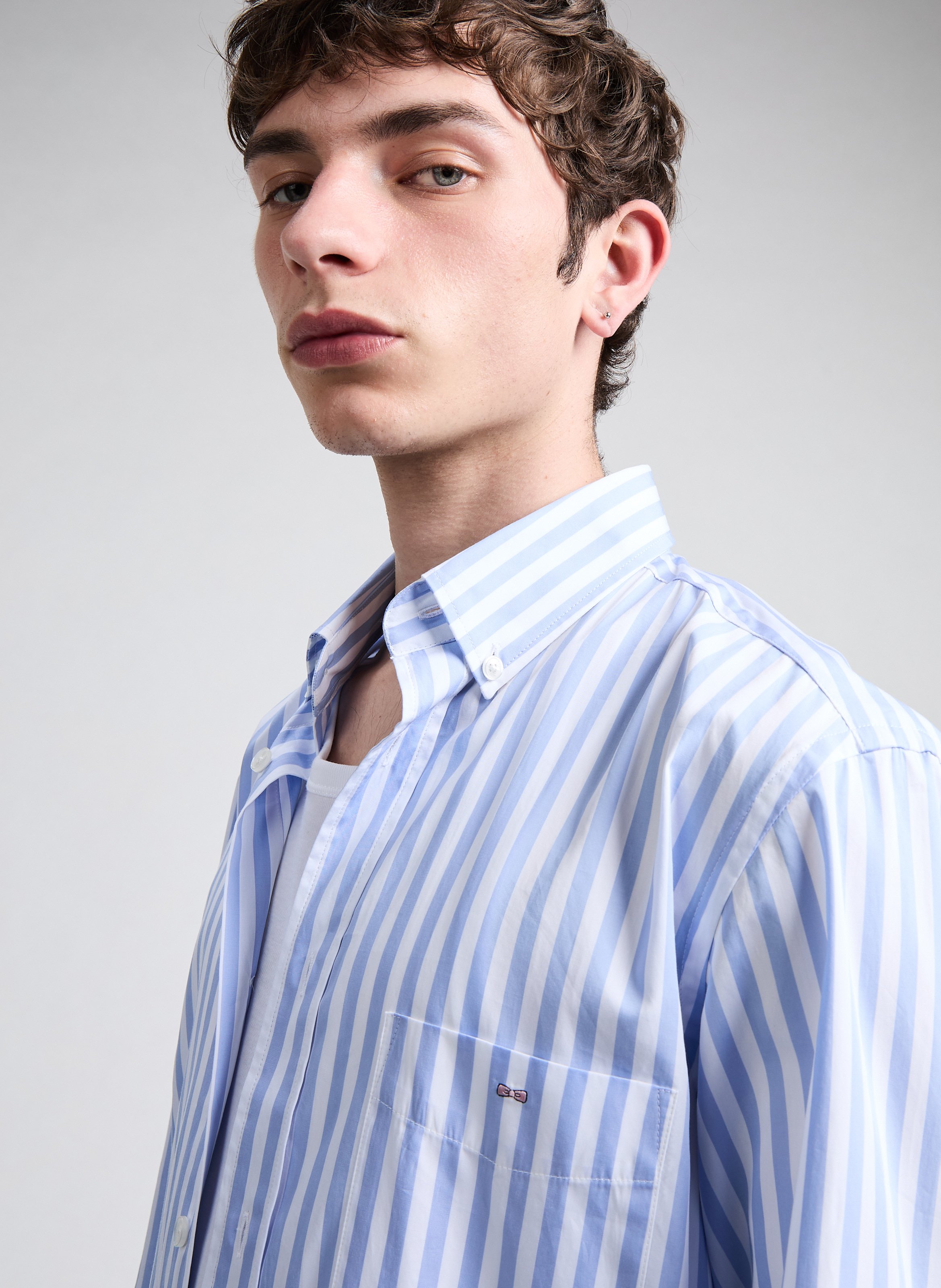 Chemise en coton EDEN PARK Bleu