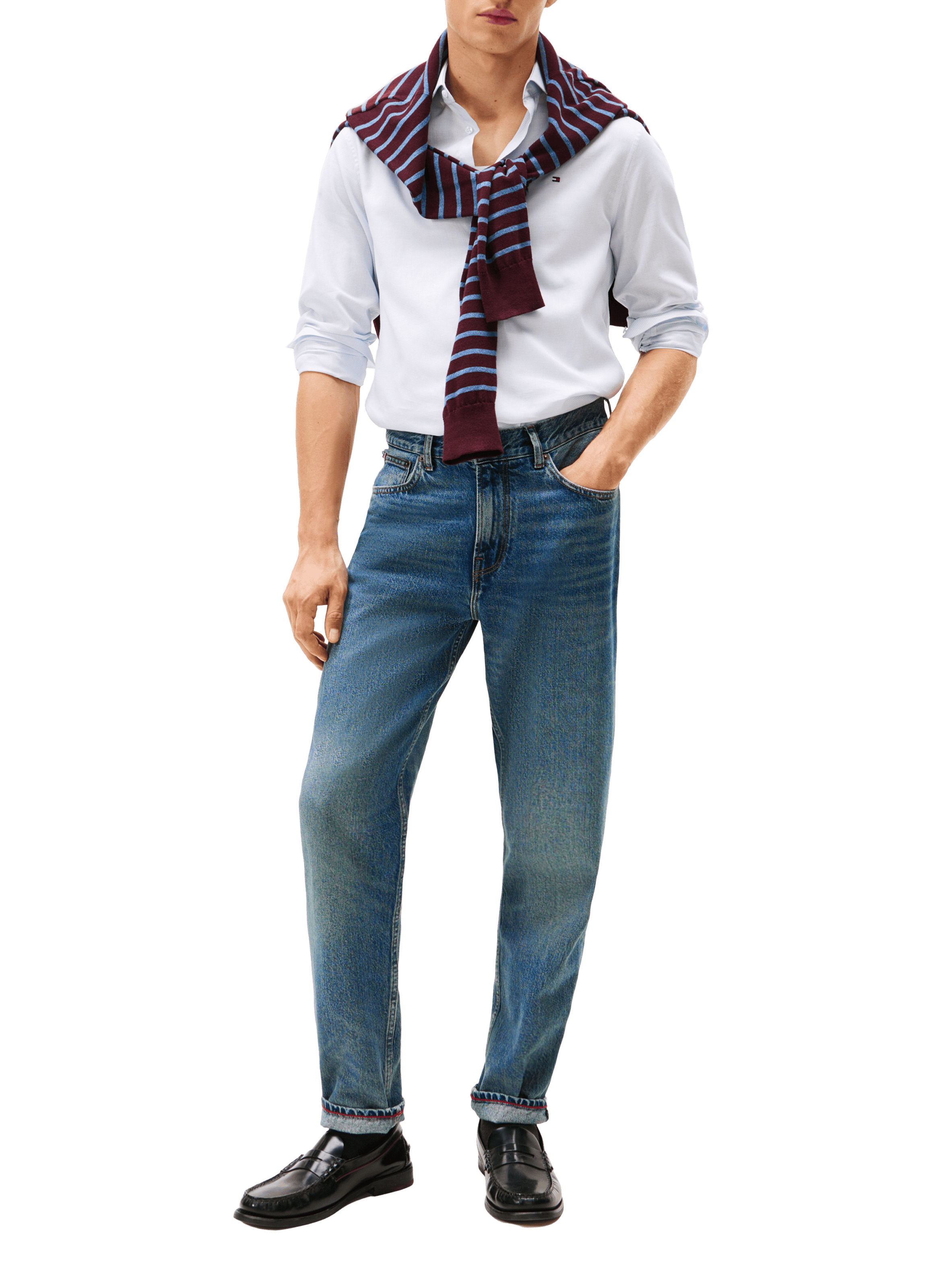  Cotton shirt TOMMY HILFIGER Blue