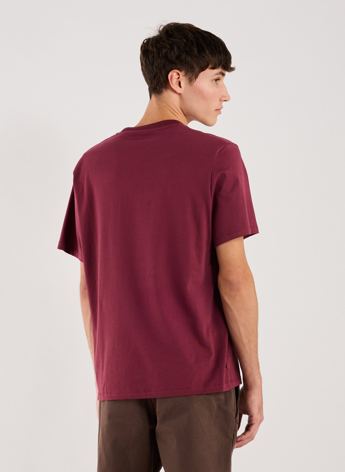 Straight embroidered cotton t-shirt TIMBERLAND Red