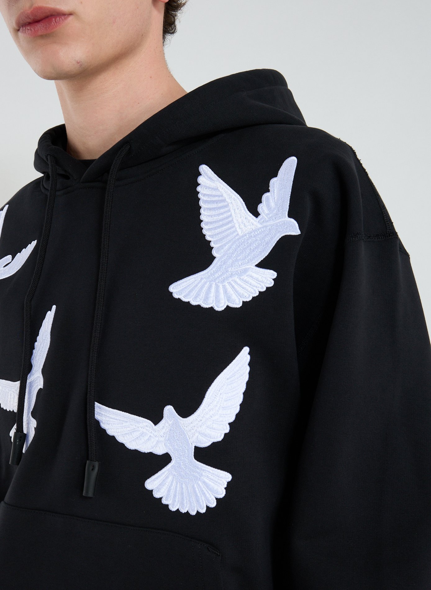 Cotton hoodie 3 PARADIS Black