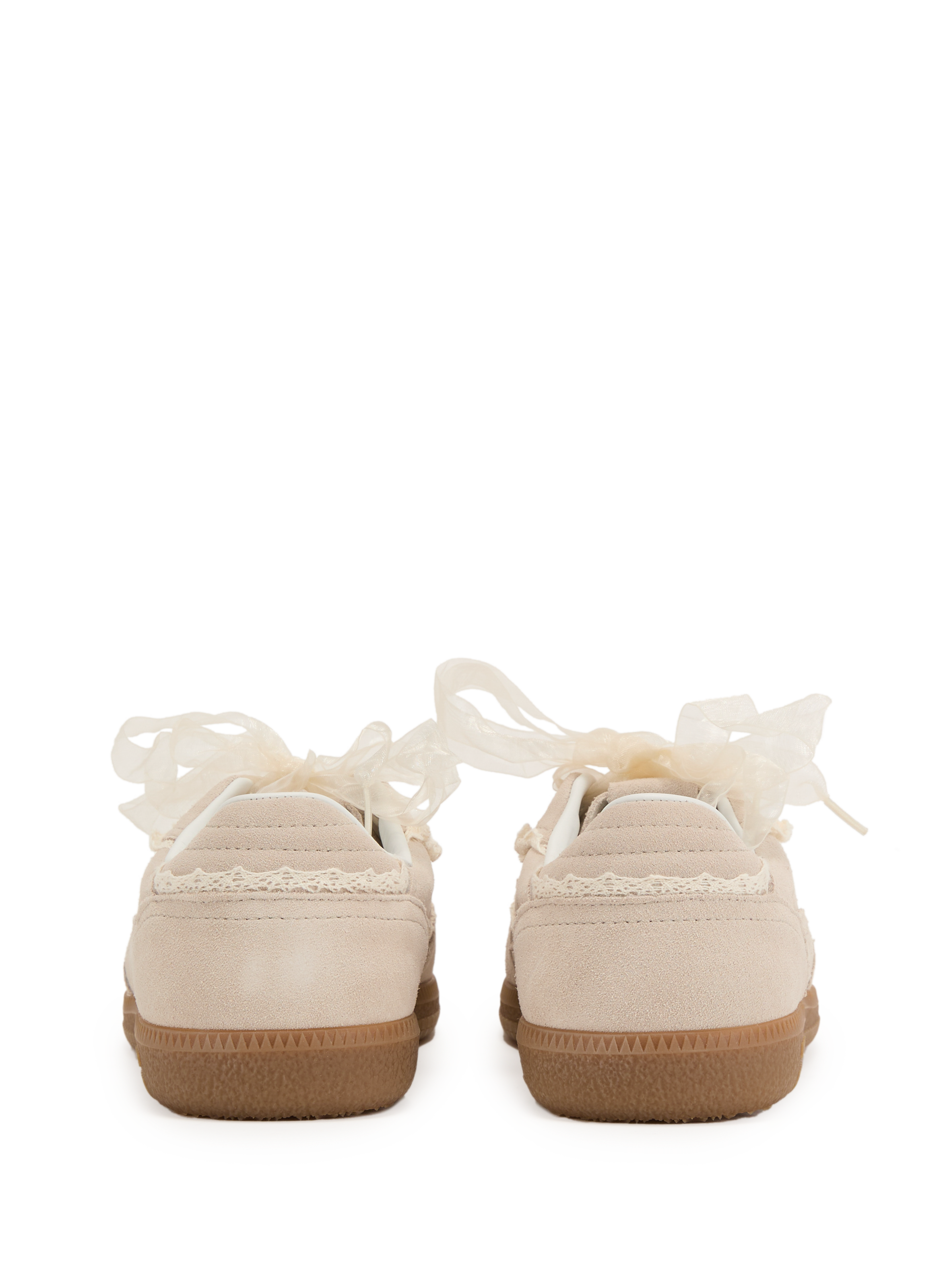Leather and crochet sneakers ALOHAS Beige