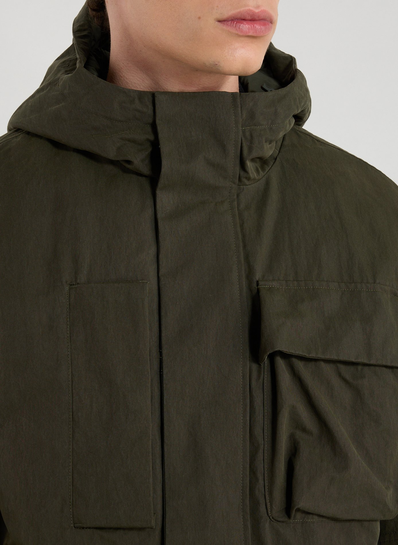 Mid-length Guillermo Parka K-WAY Khaki