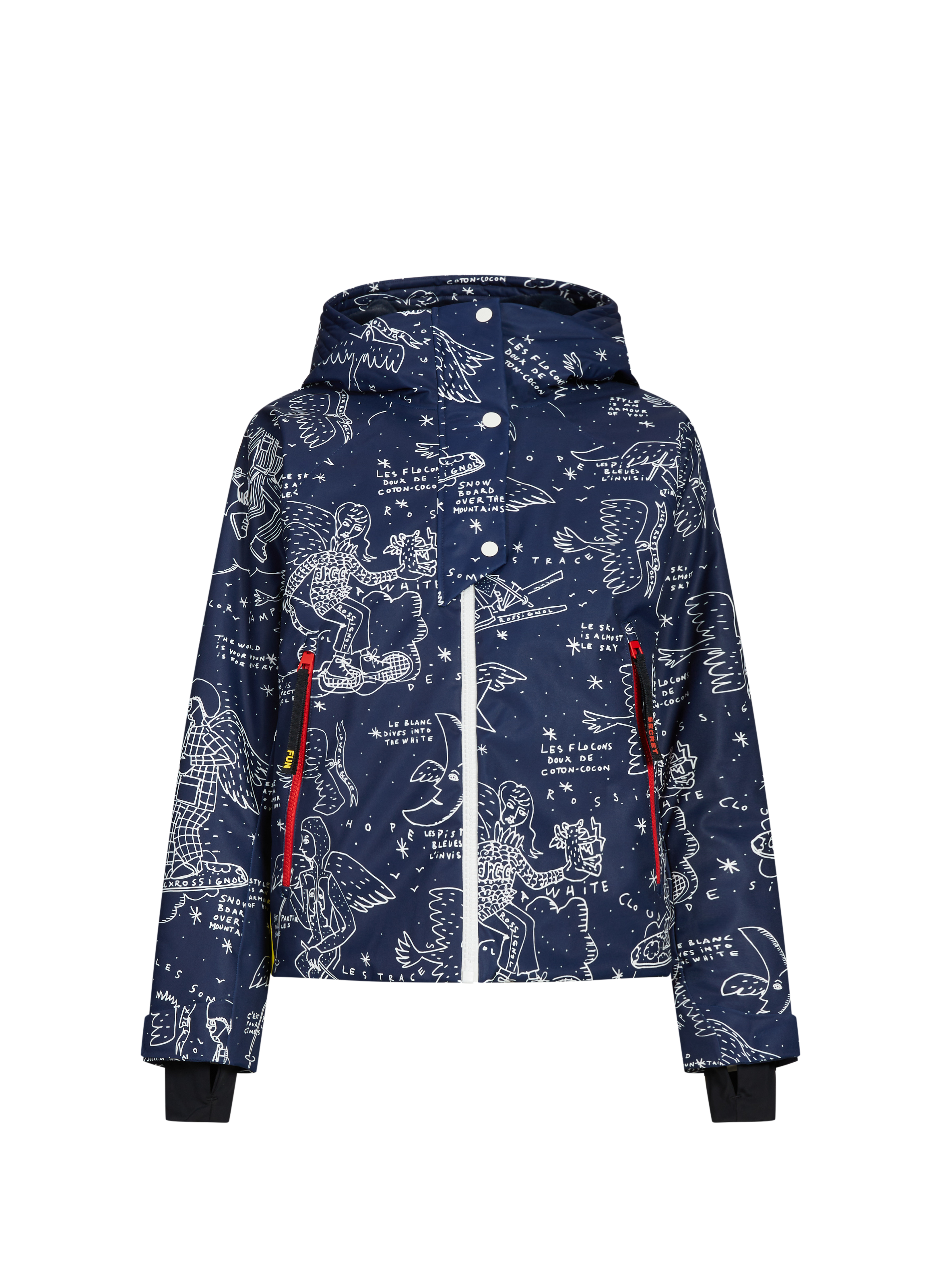 Short printed quilted jacket Multicolour by ROSSIGNOL ROSSIGNOL Short printed quilted jacket Multicolour