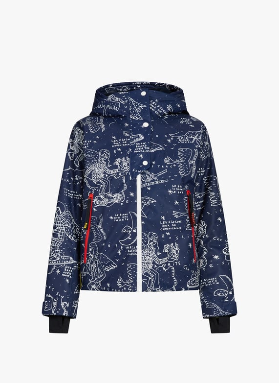 Short printed quilted jacket | Multicolour by ROSSIGNOL Short printed quilted jacket Multicolour