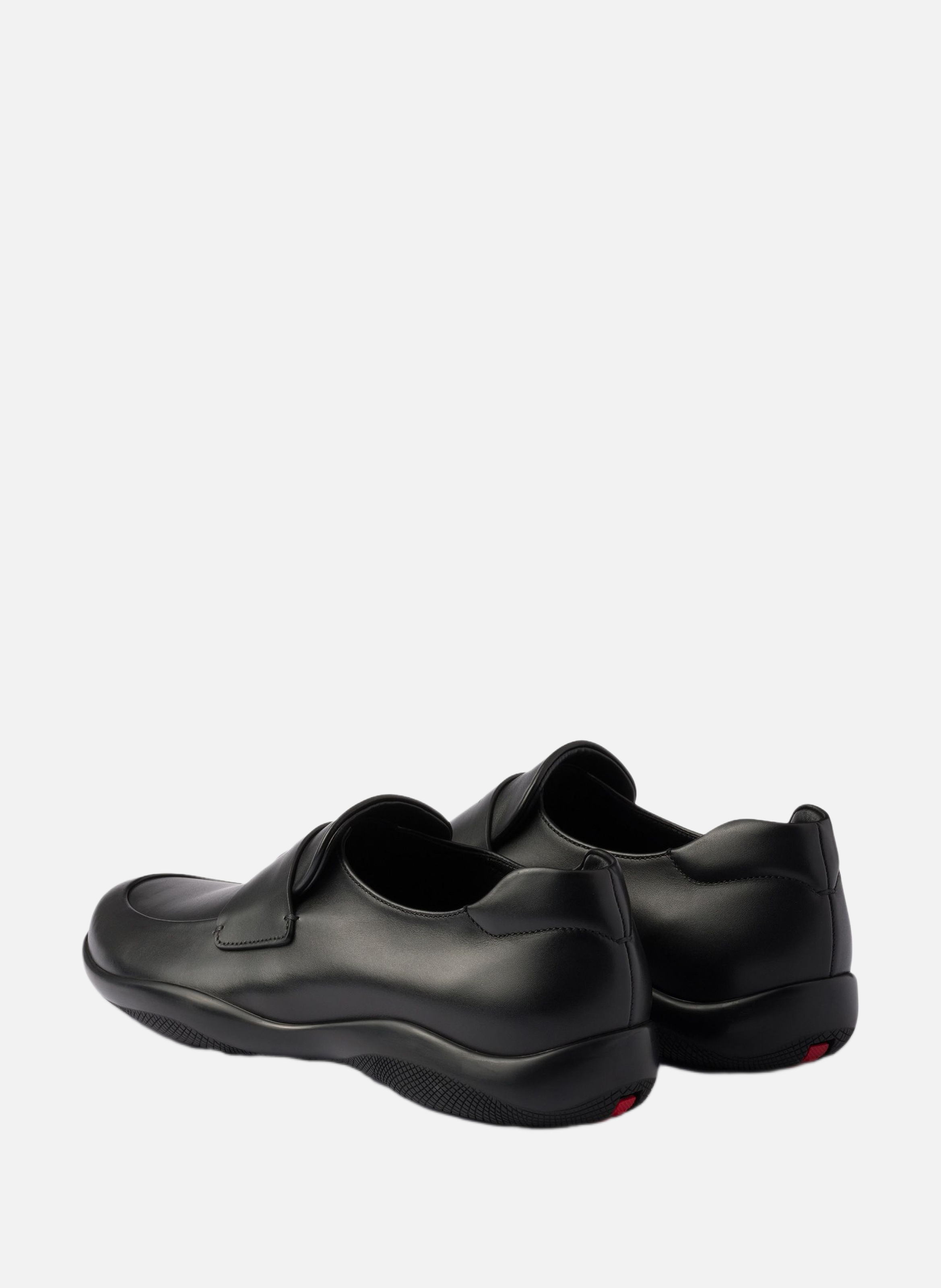 Mocassins en cuir toblach PRADA Noir