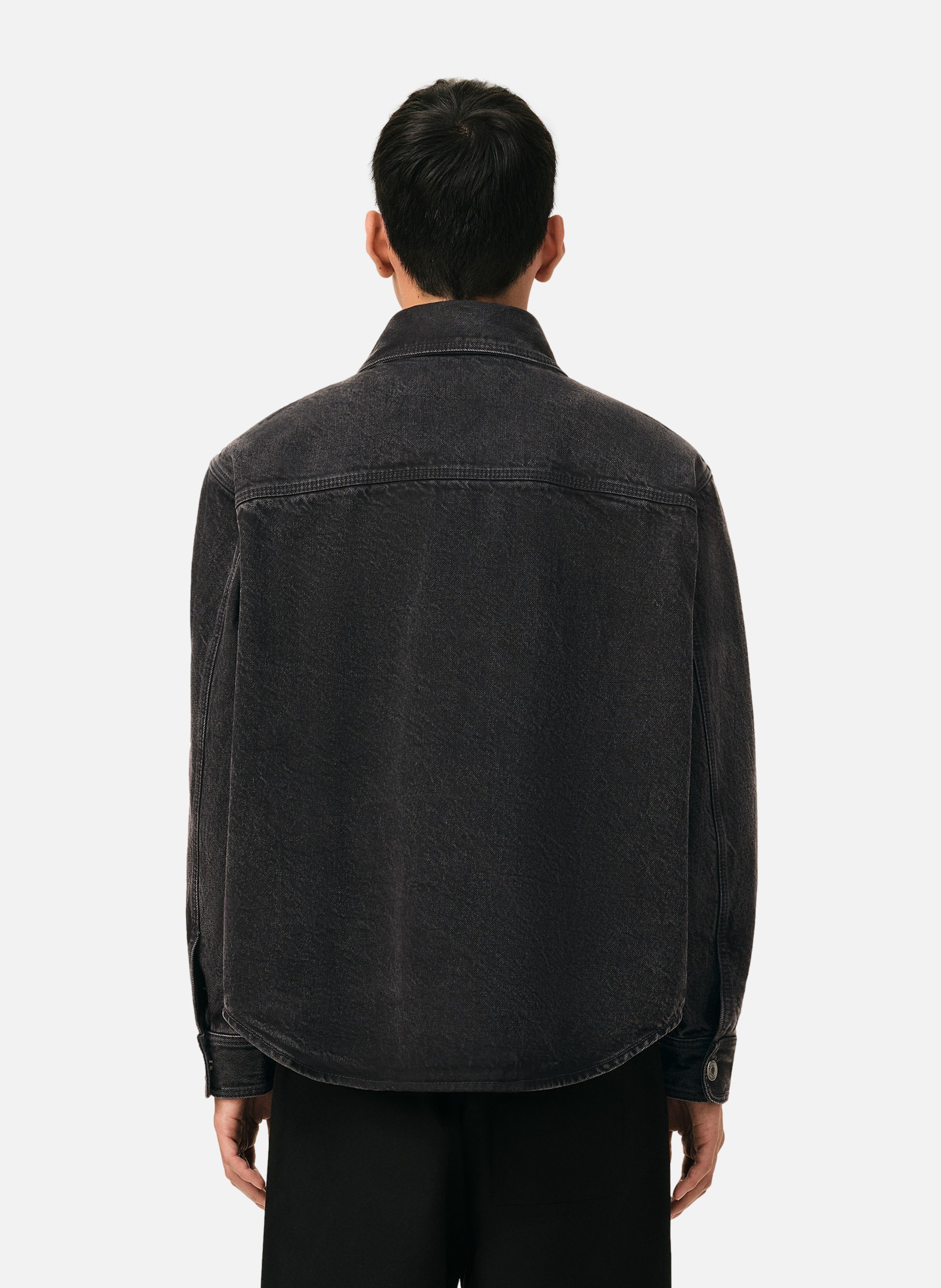 Surchemise ami de coeur en crochet unisexe en coton AMI PARIS Noir