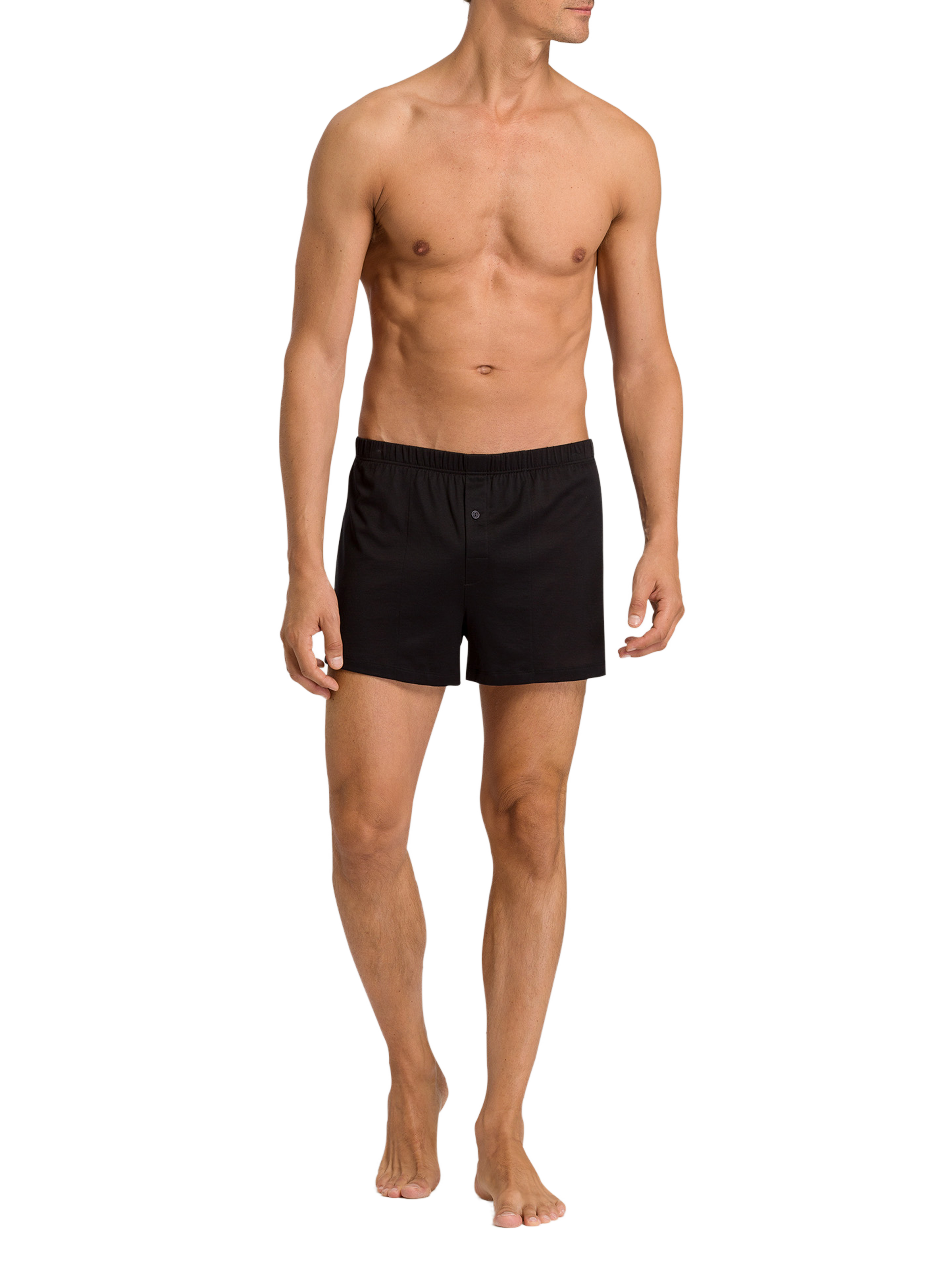 Cotton boxer shorts HANRO Black