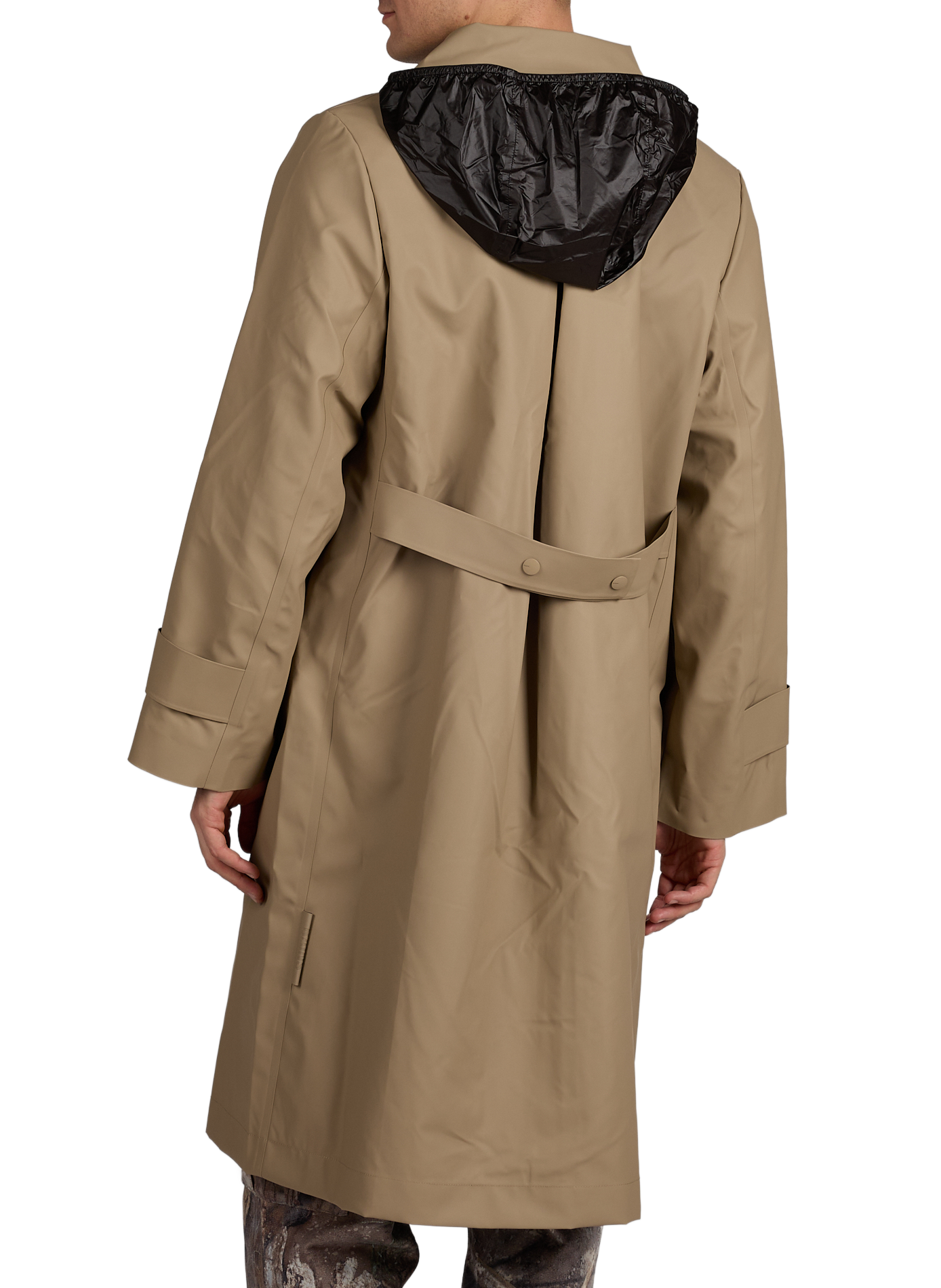 Printed straight raincoat RAINS Beige