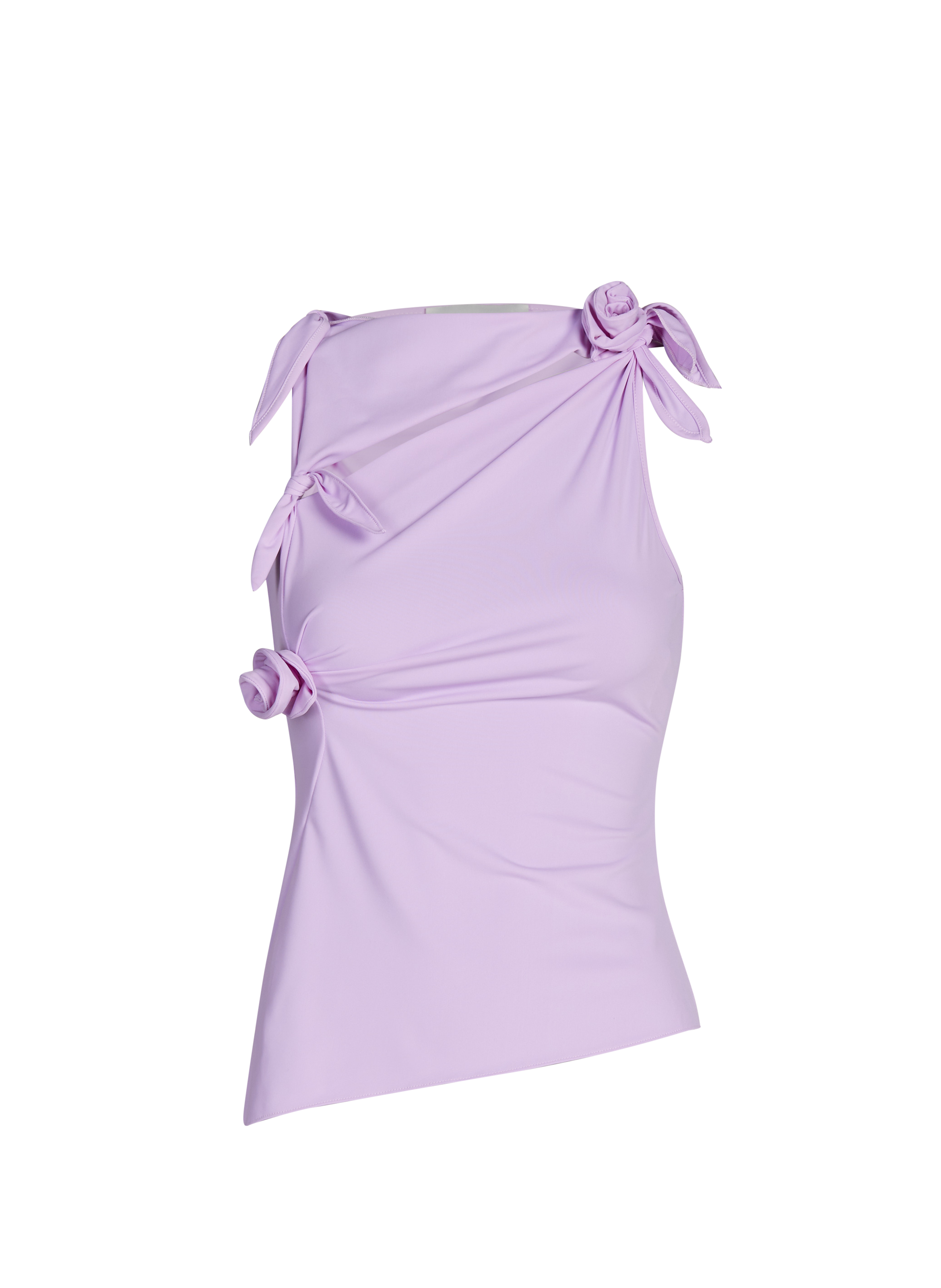 Top détails fleurs sans manches COPERNI Violet