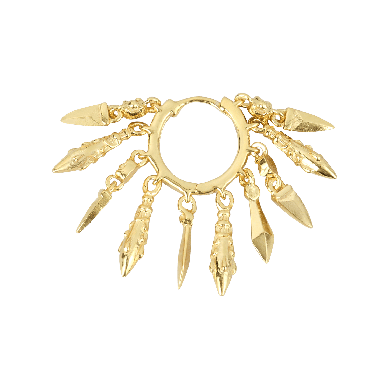 Boucle d'oreille mina BA&SH Doré