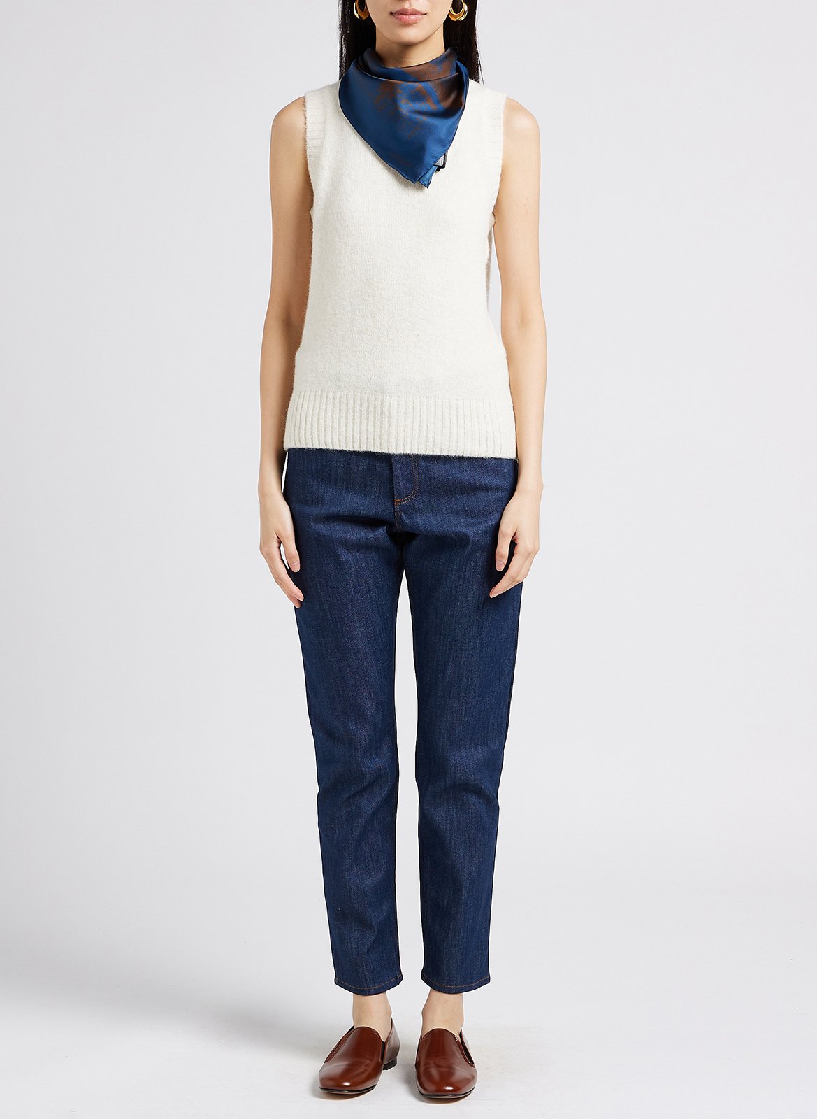 Pull col rond en maille douce namaste SOEUR Beige