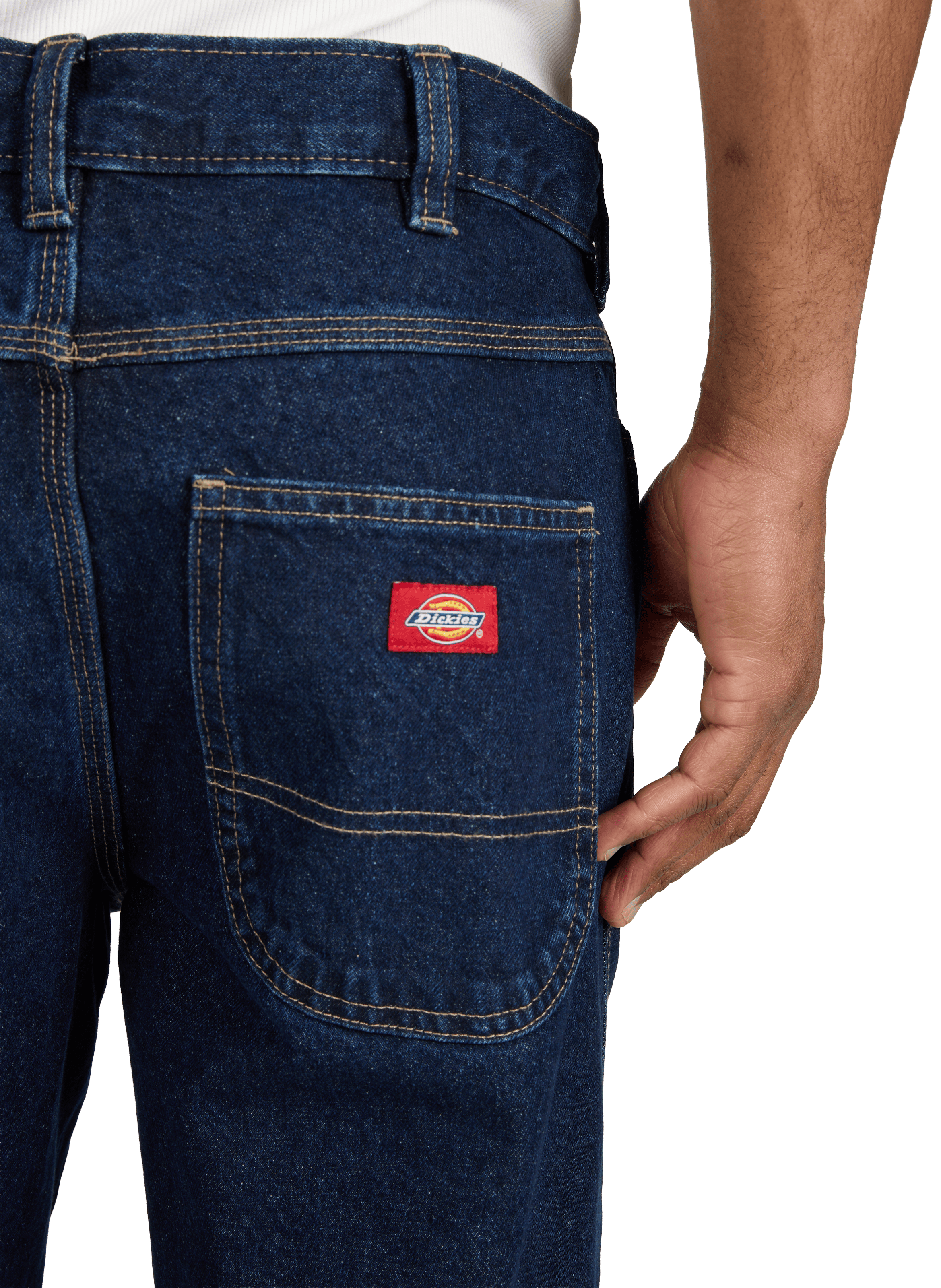 Straight cotton jeans DICKIES Blue
