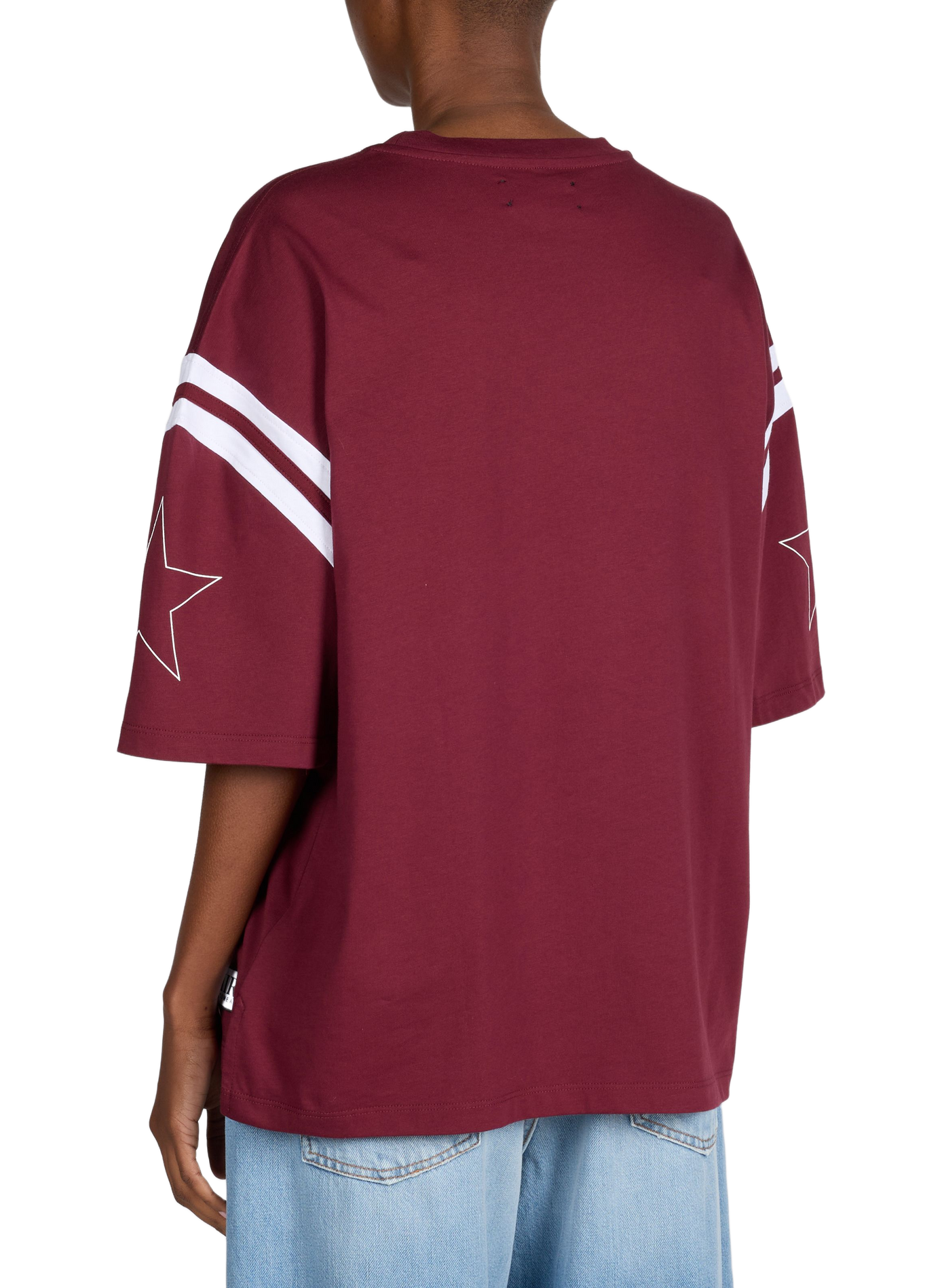 Sporty oversized cotton t-shirt AMIRI Red