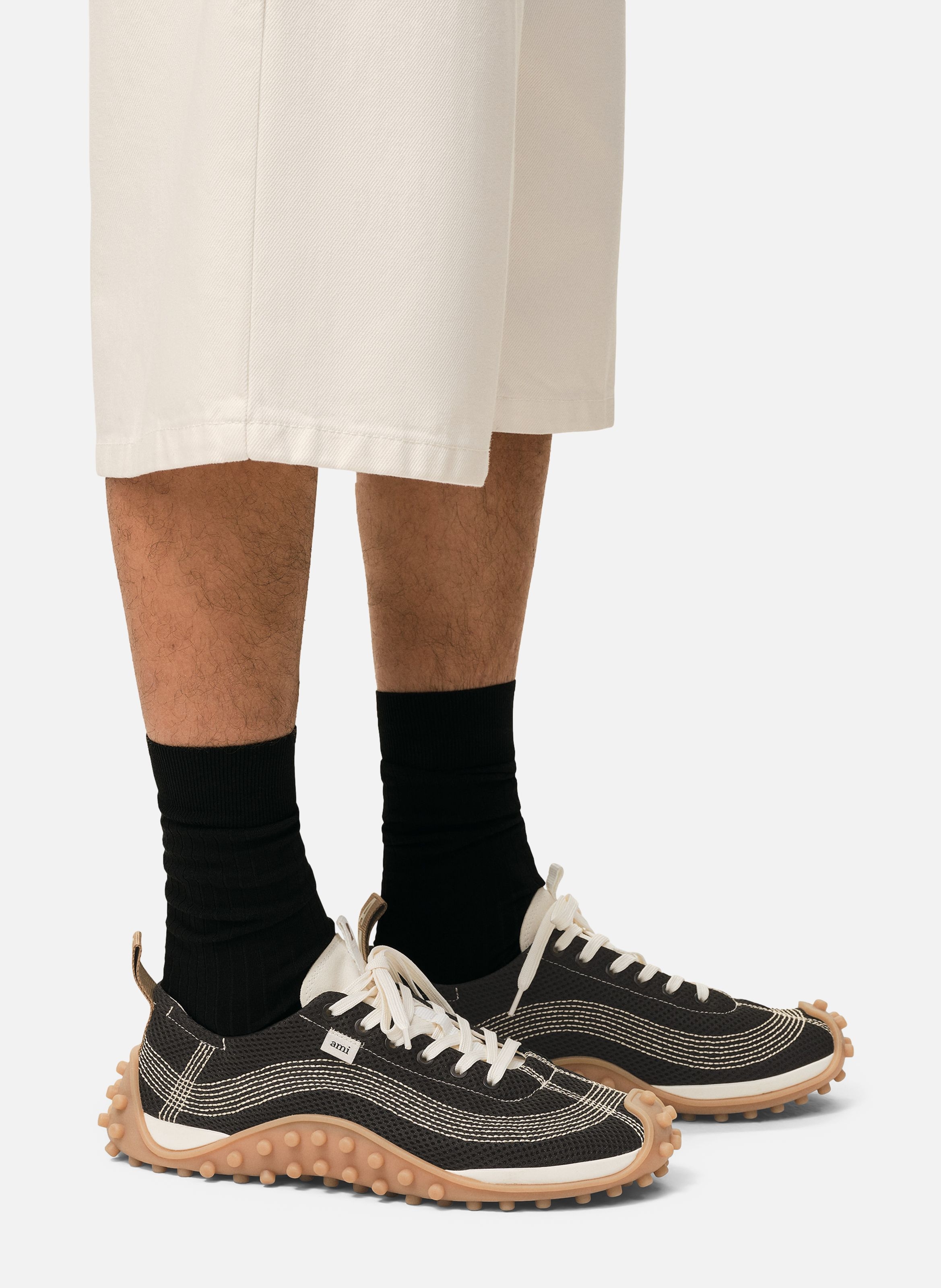 Baskets Mirage En Mesh unisexes AMI PARIS Noir