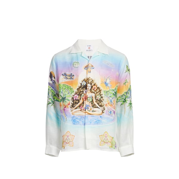 Chemise Innocence imprimée en lin Chemise Innocence imprimée en lin