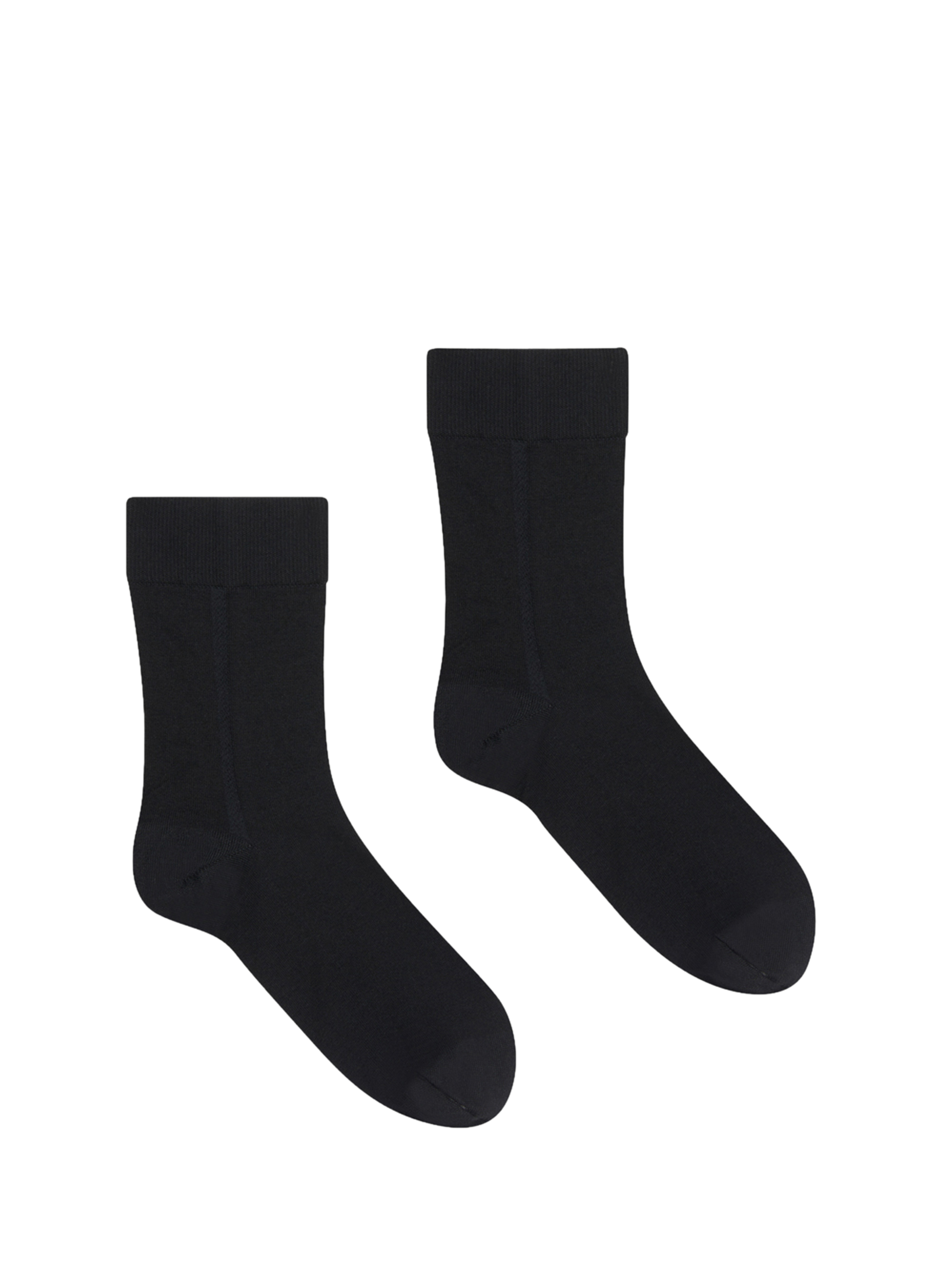 Chaussettes mi hautes en laine mélangée WOLFORD Noir